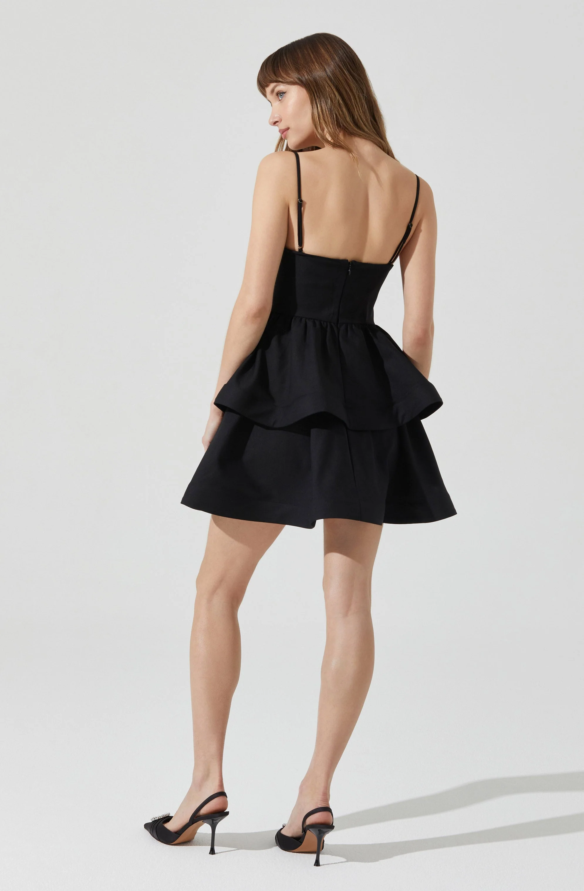 Leola Tiered Skater Mini Dress - Image 5