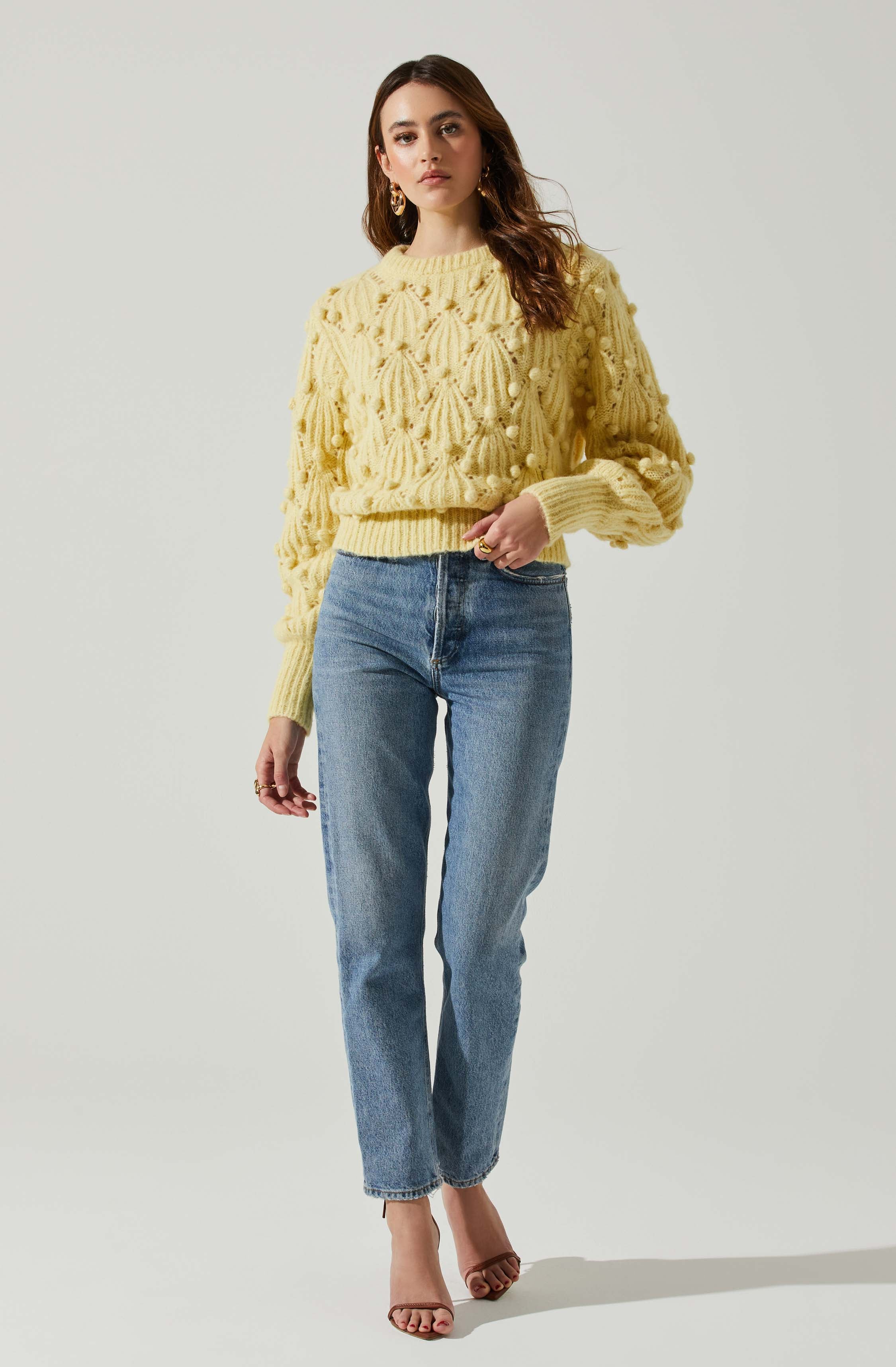 Lexi Pom Pom Embellished Sweater - Image 8
