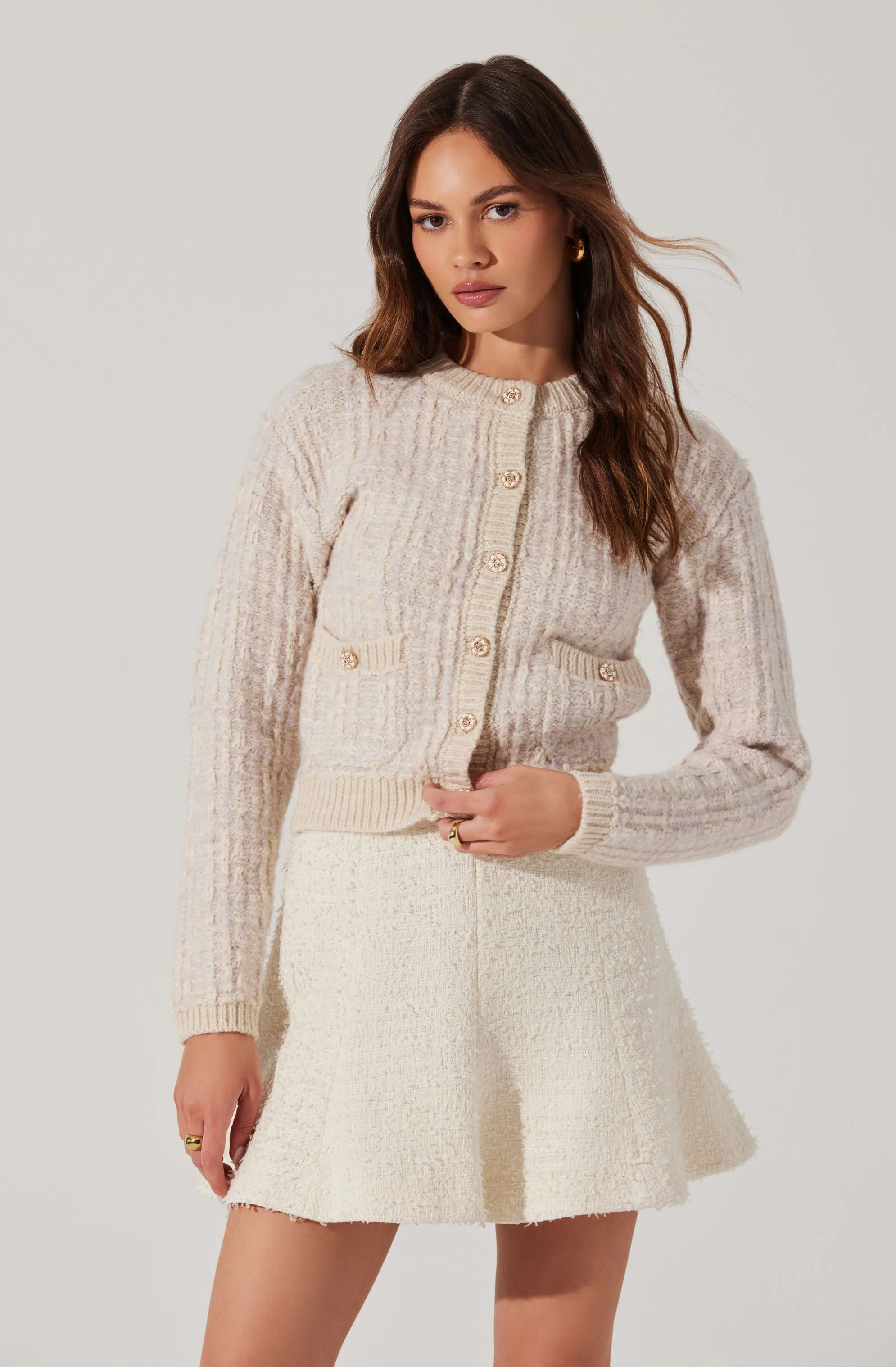 Leyla Contrast Trim Cardigan - Image 2