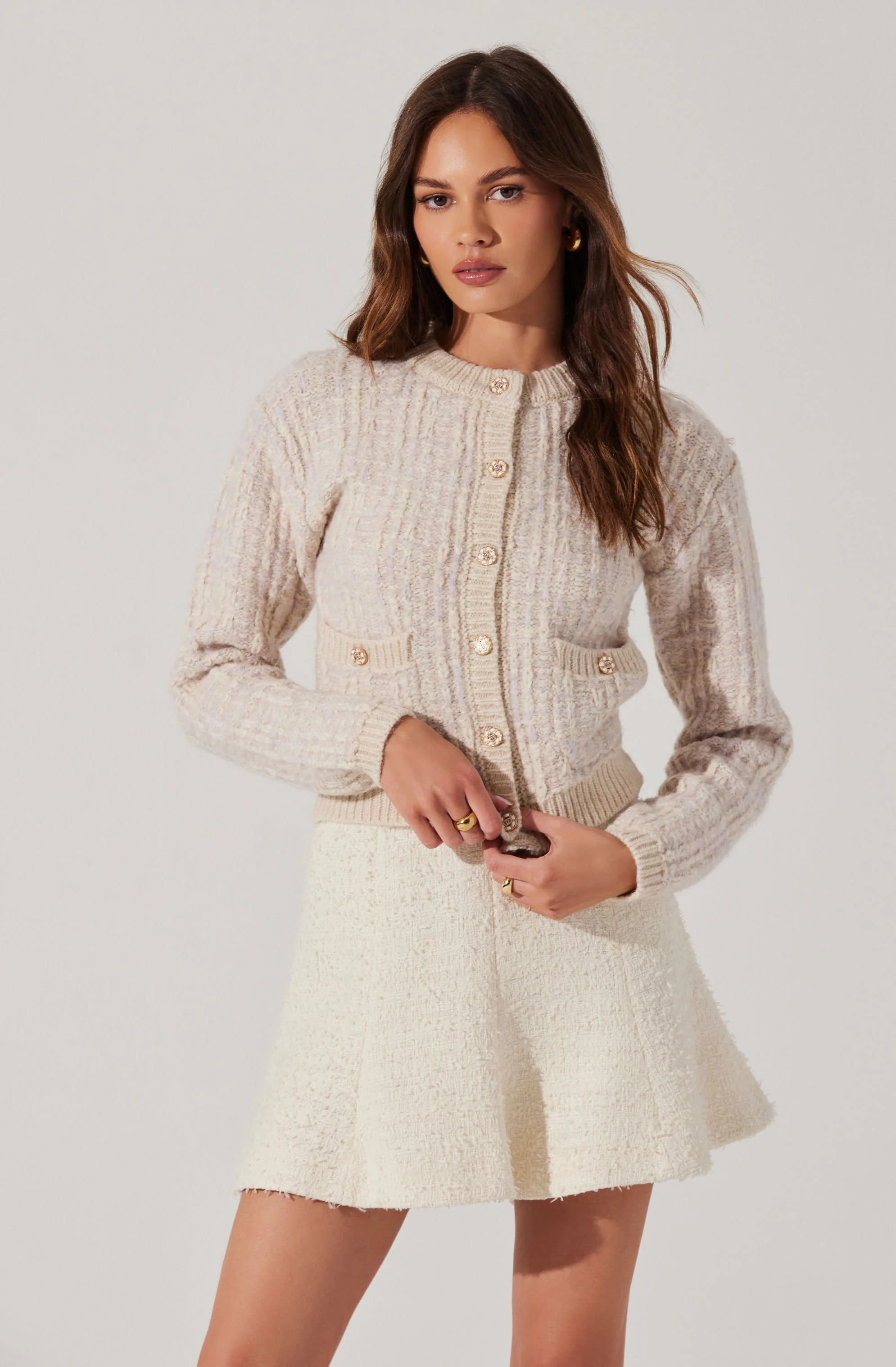Leyla Contrast Trim Cardigan - Image 3