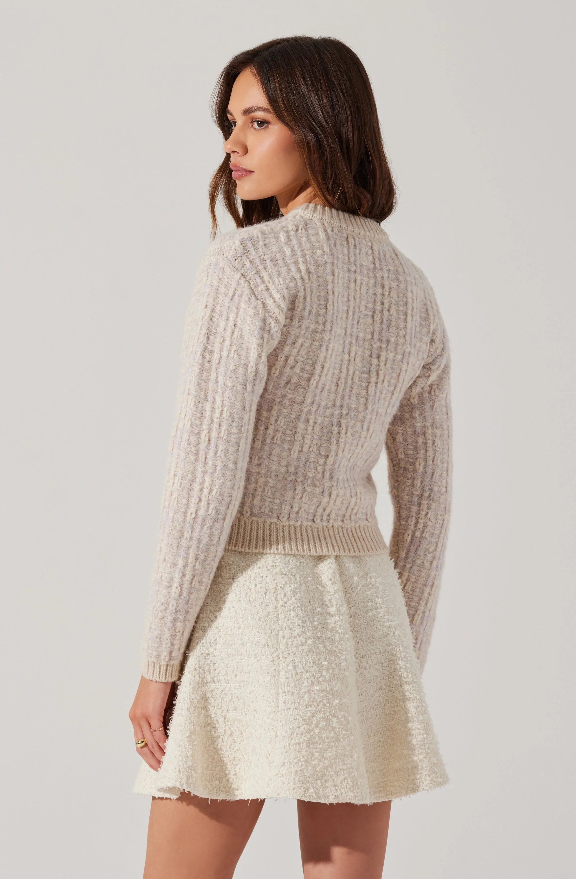 Leyla Contrast Trim Cardigan - Image 4