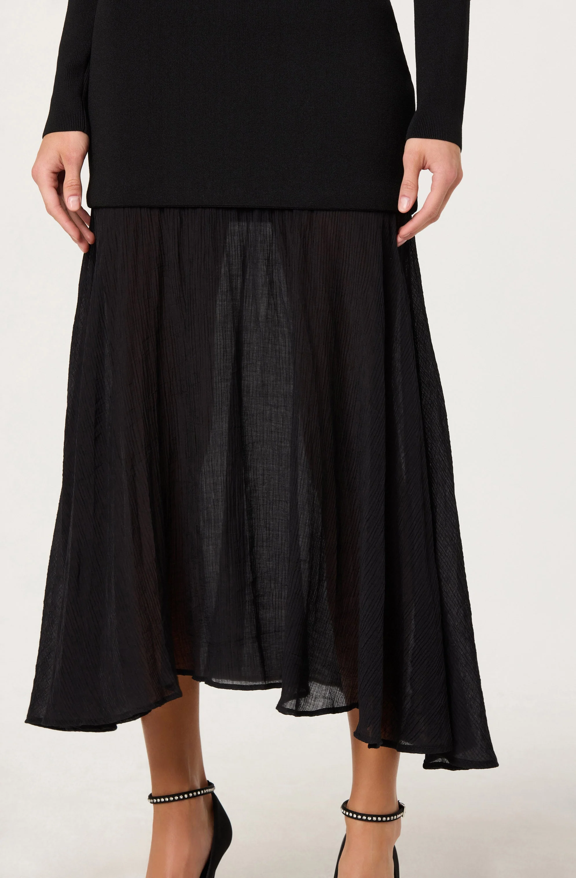 Lidia Off-Shoulder Pleated Midi Dress - Image 11