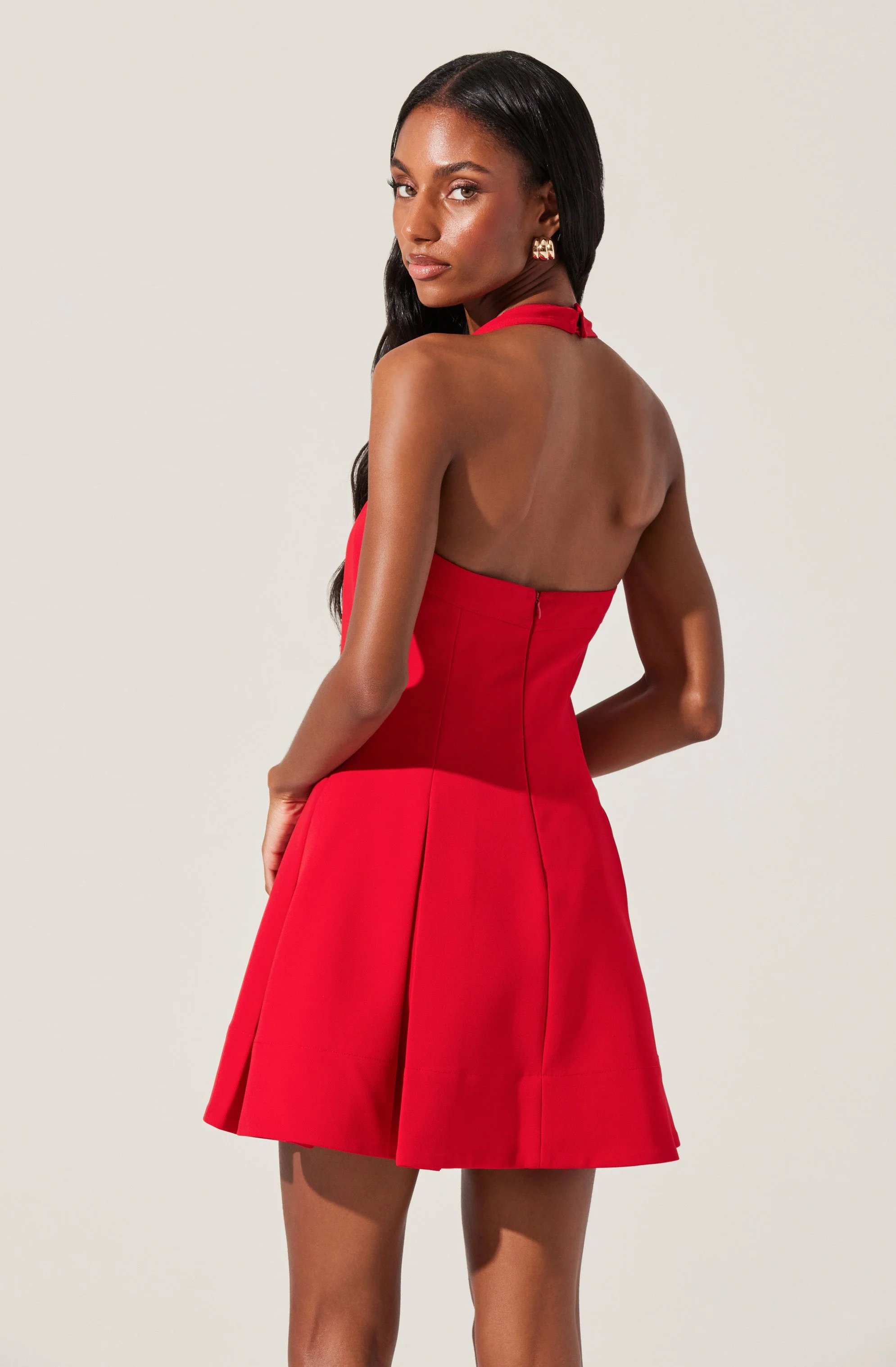Lilibeth Halter Neck Mini Dress - Image 12