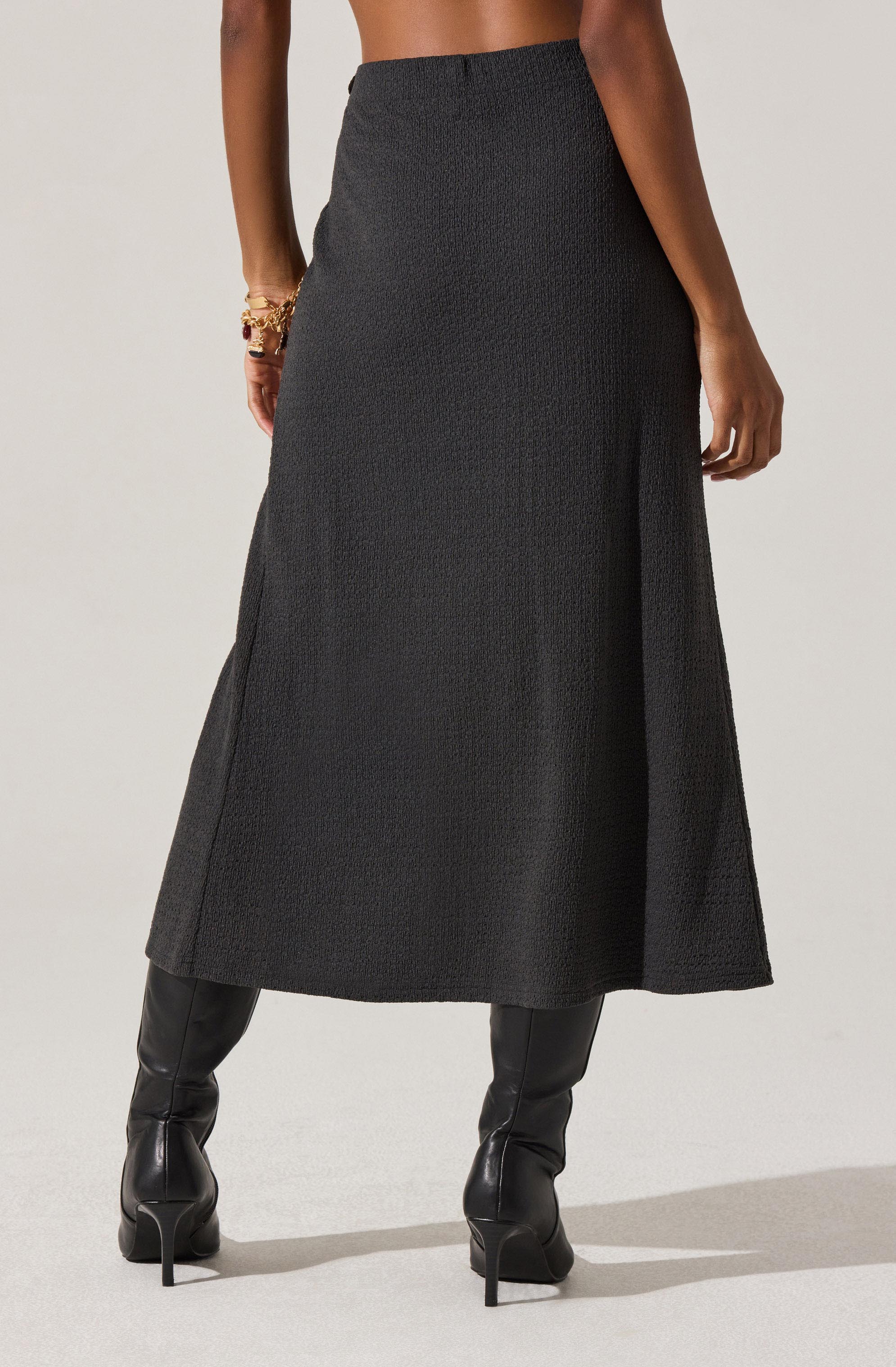 Lindy Twist Detail Midi Skirt - Image 3