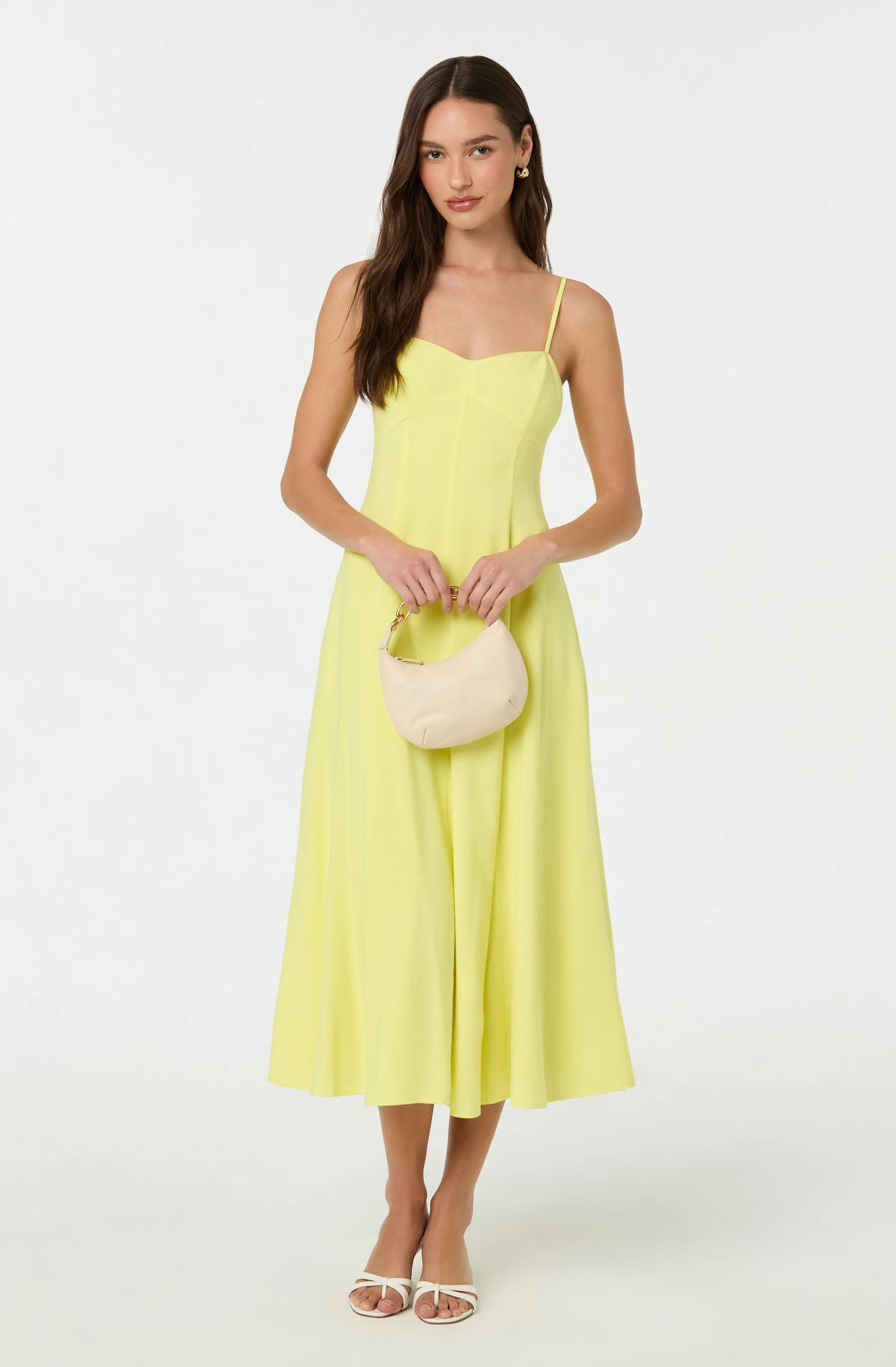 Linen-Blend A-Line Midi Dress - Image 7