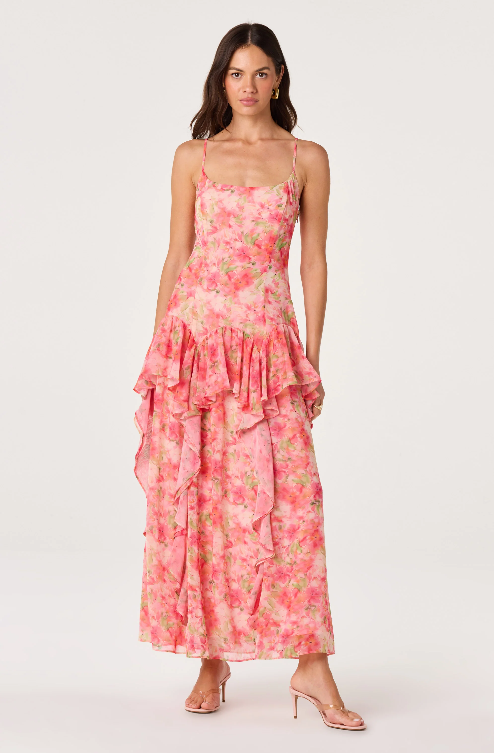 Livia Floral Ruffle Maxi Dress - Image 2