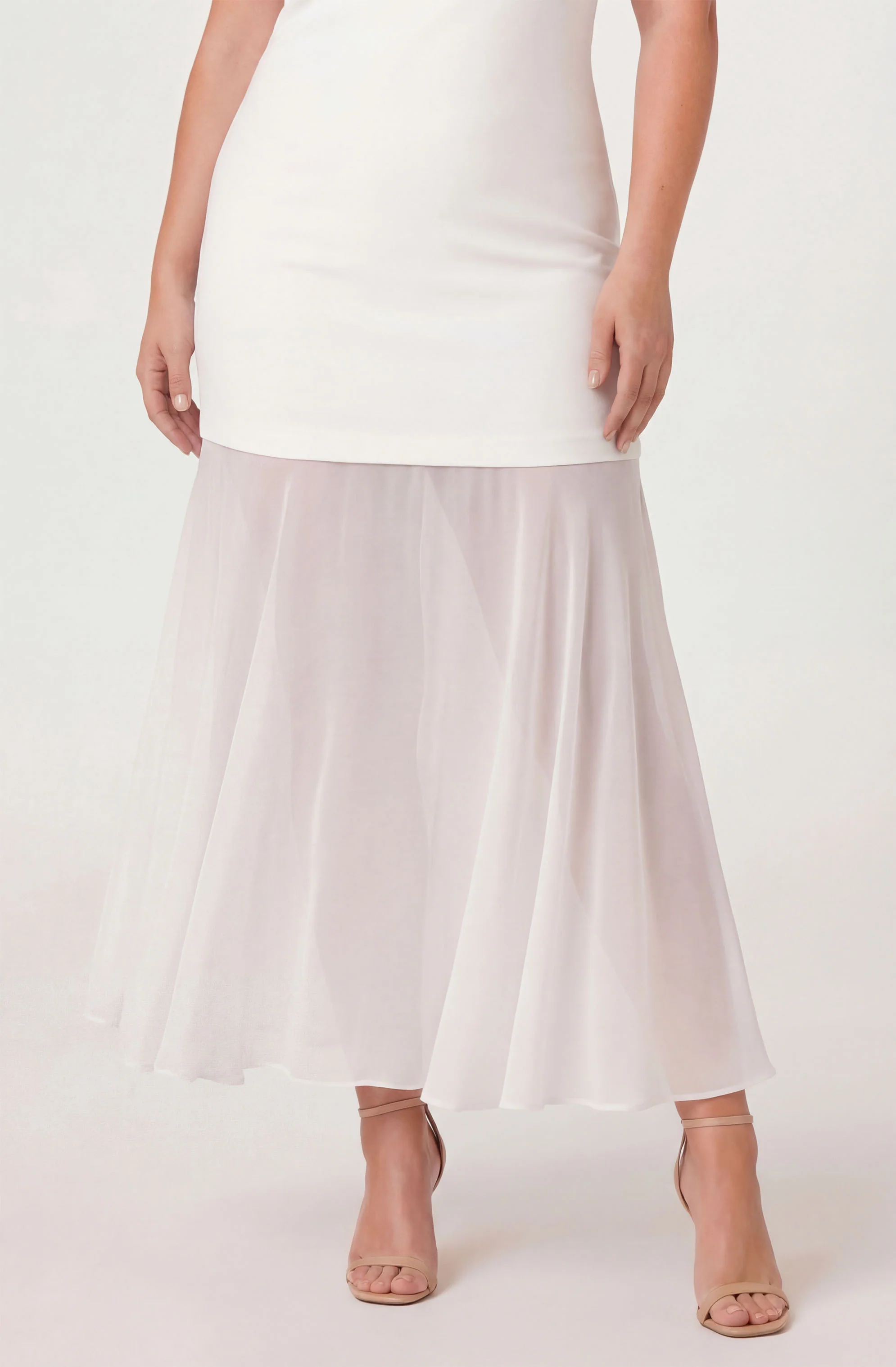 Lizet Strapless Mini Dress with Sheer Maxi Overlay - Image 23