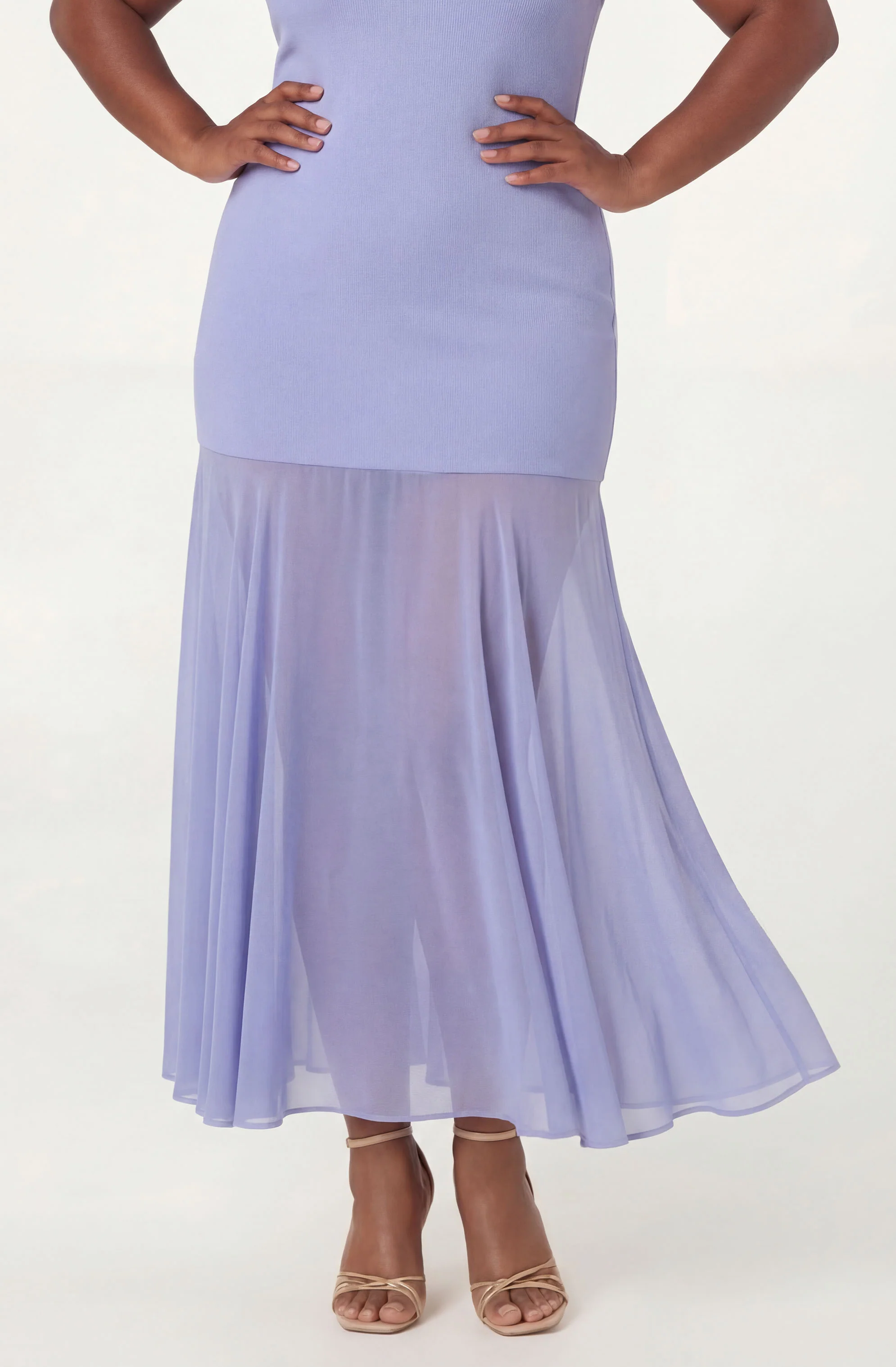 Lizet Strapless Mini Dress with Sheer Maxi Overlay - Image 30