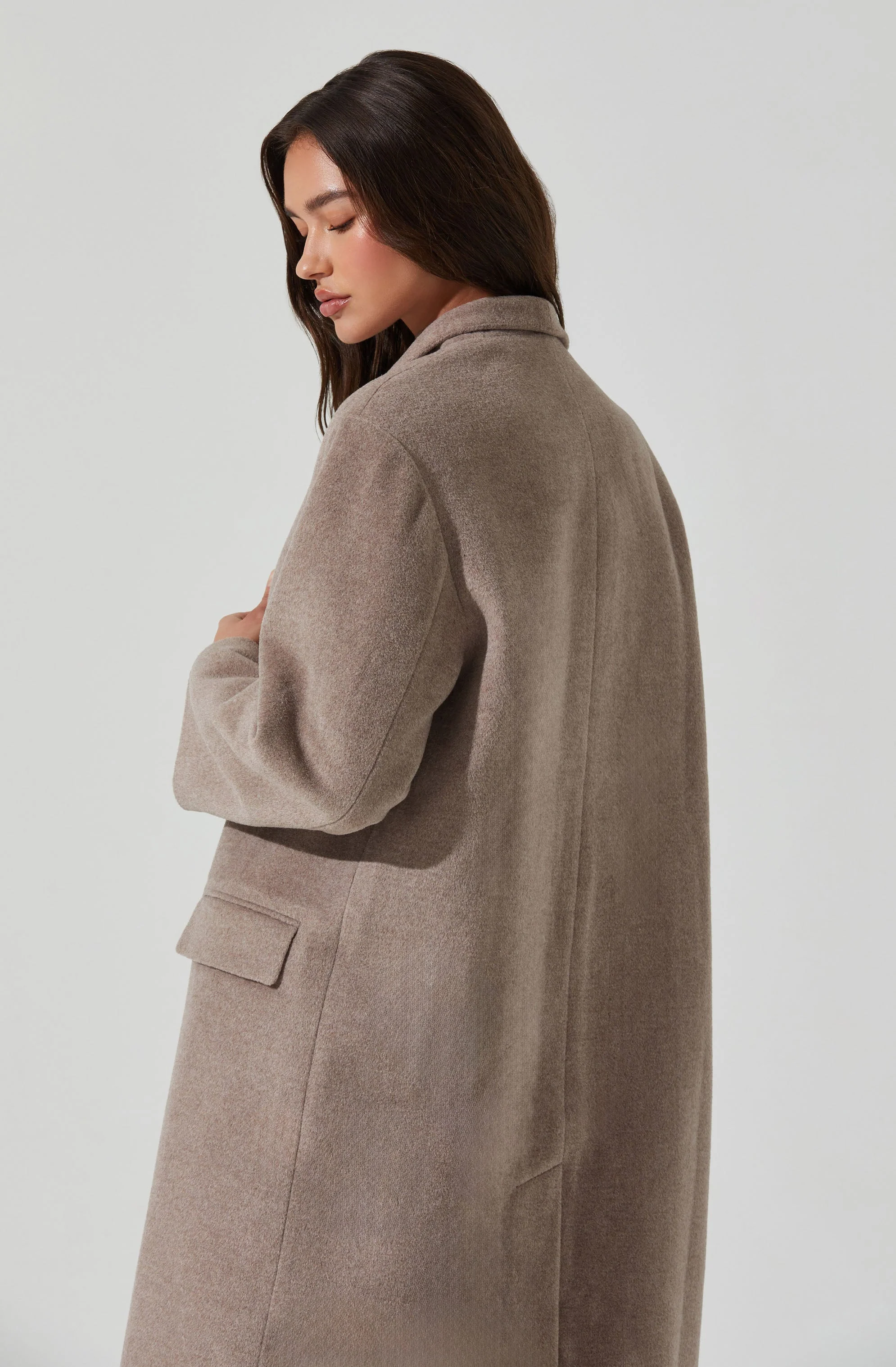 Londyn Scarf Longline Coat - Image 11