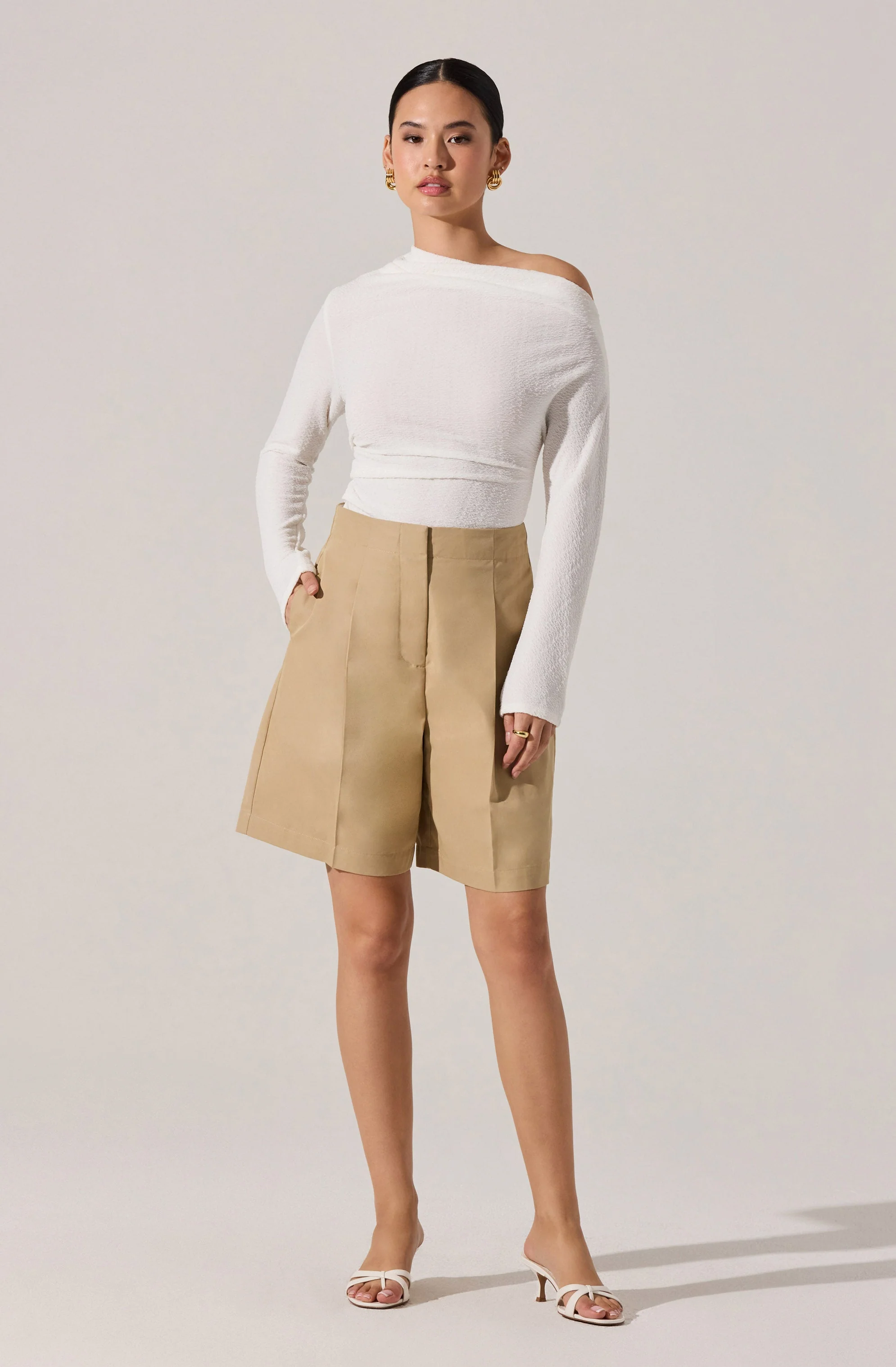 Textured Off Shoulder Top - Image 11