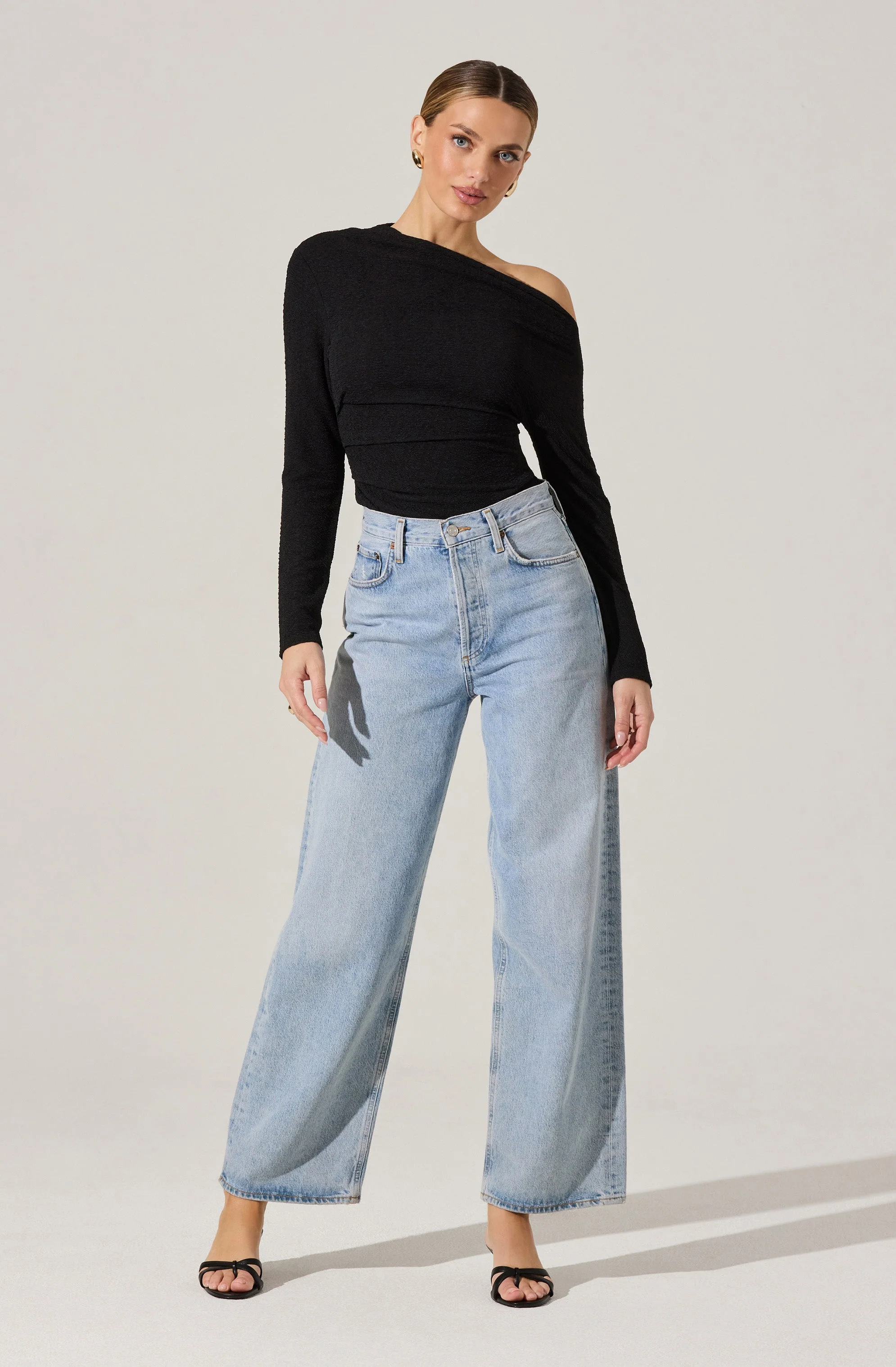 Textured Off Shoulder Top - Image 4