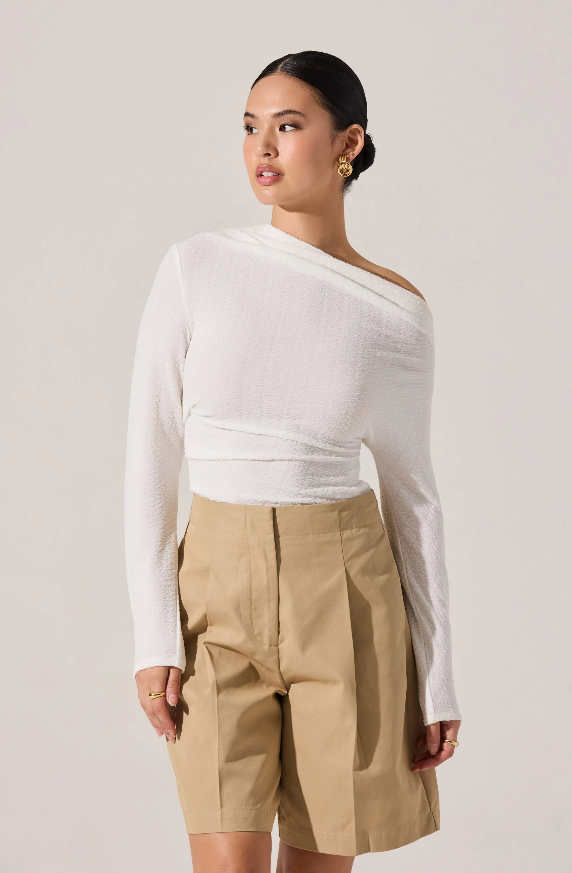 Textured Off Shoulder Top - Image 7