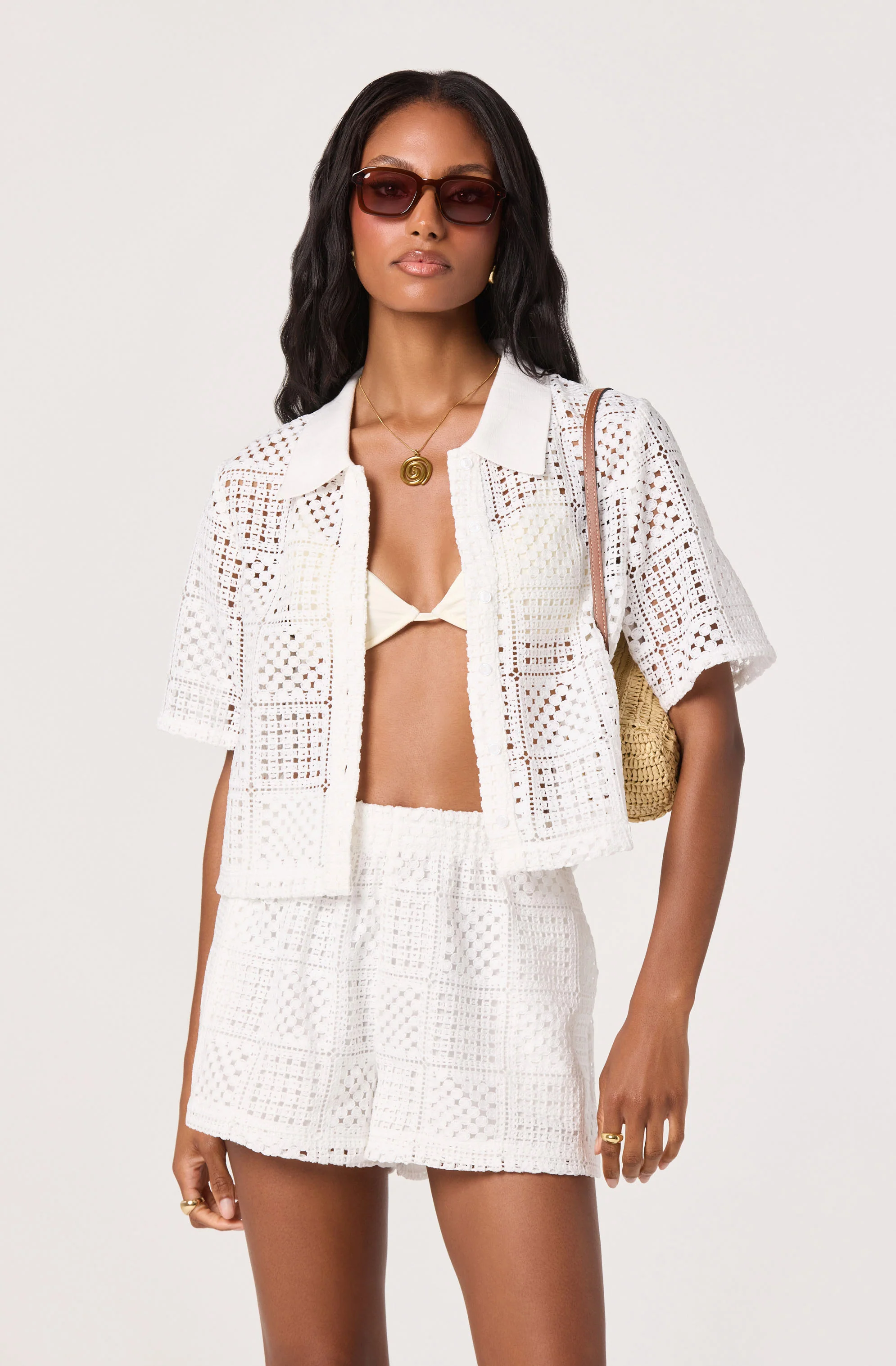 Loren Crochet Mini Shorts - Image 5
