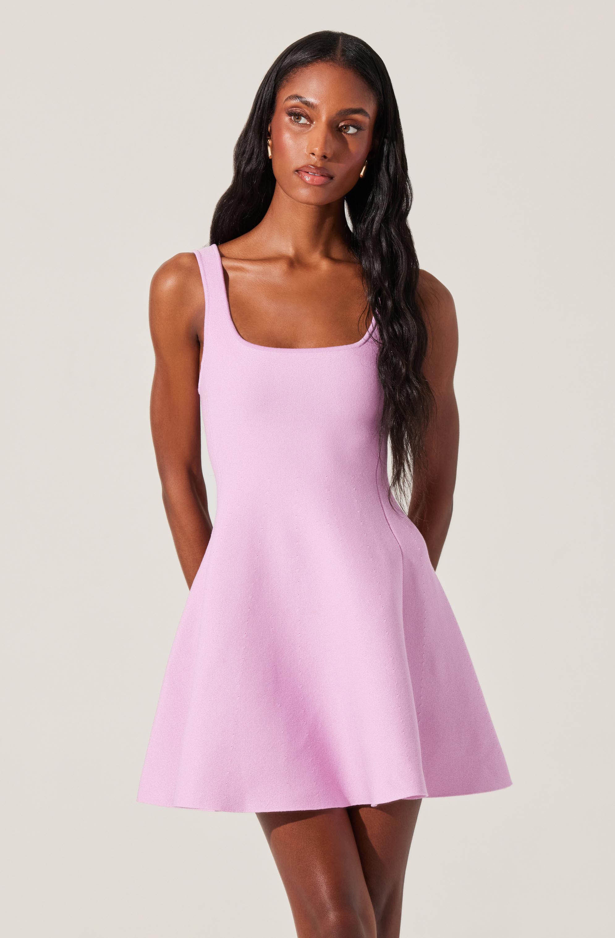 Lucile Mini Sweater Skater Dress - Image 4
