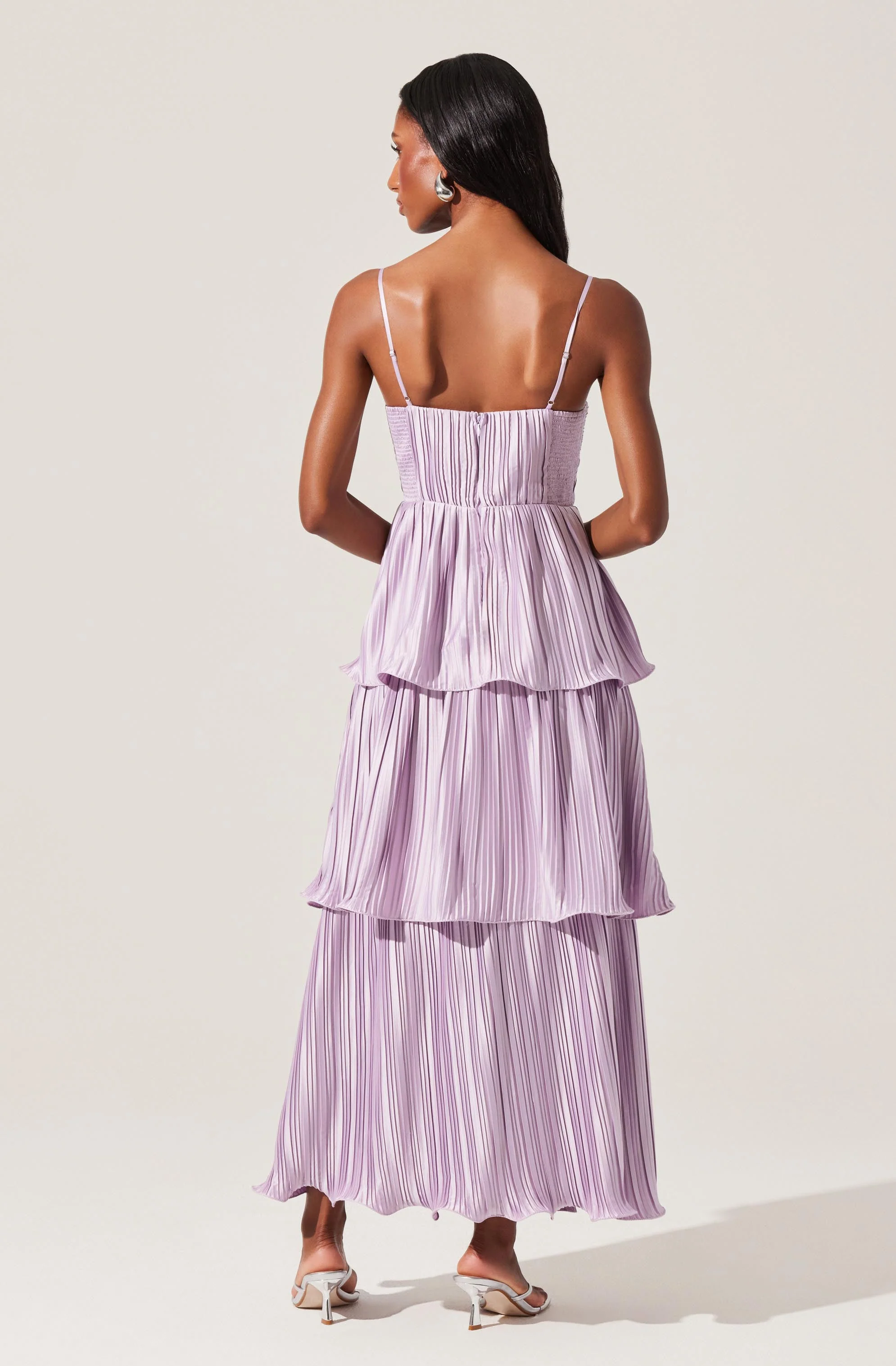 Lupin Pleated Tiered Maxi Dress - Image 20