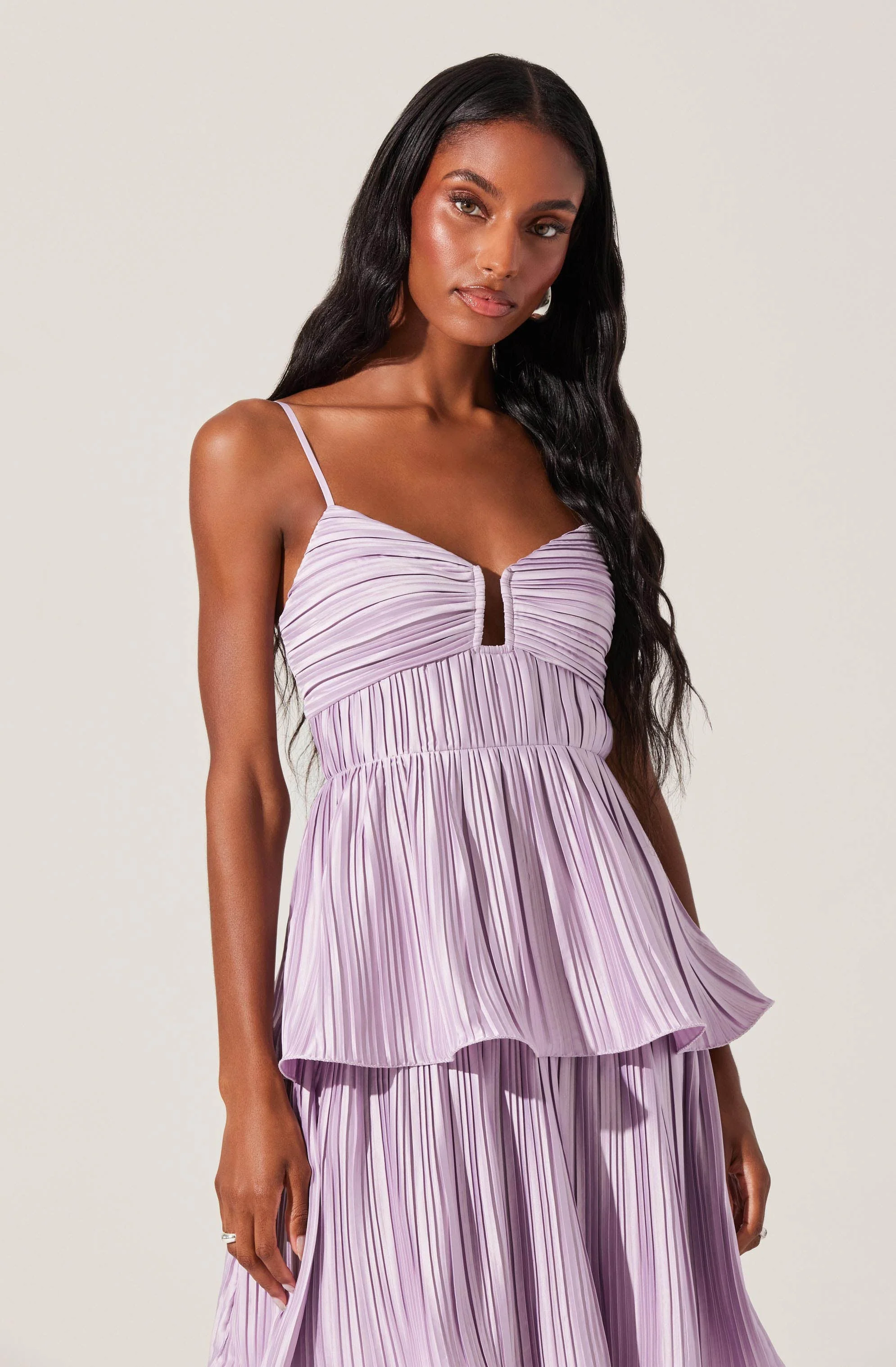 Lupin Pleated Tiered Maxi Dress - Image 21