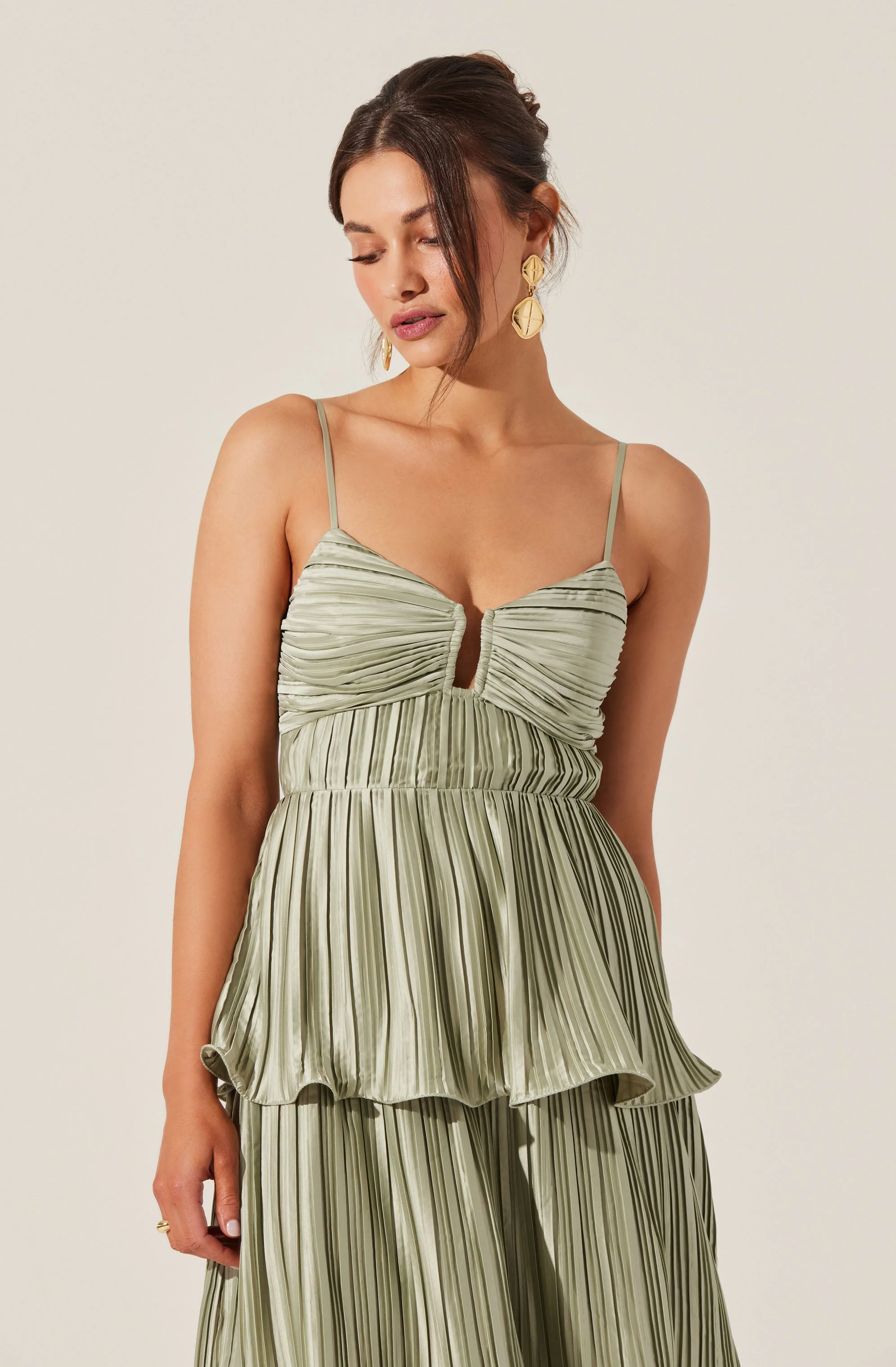 Lupin Pleated Tiered Maxi Dress - Image 26