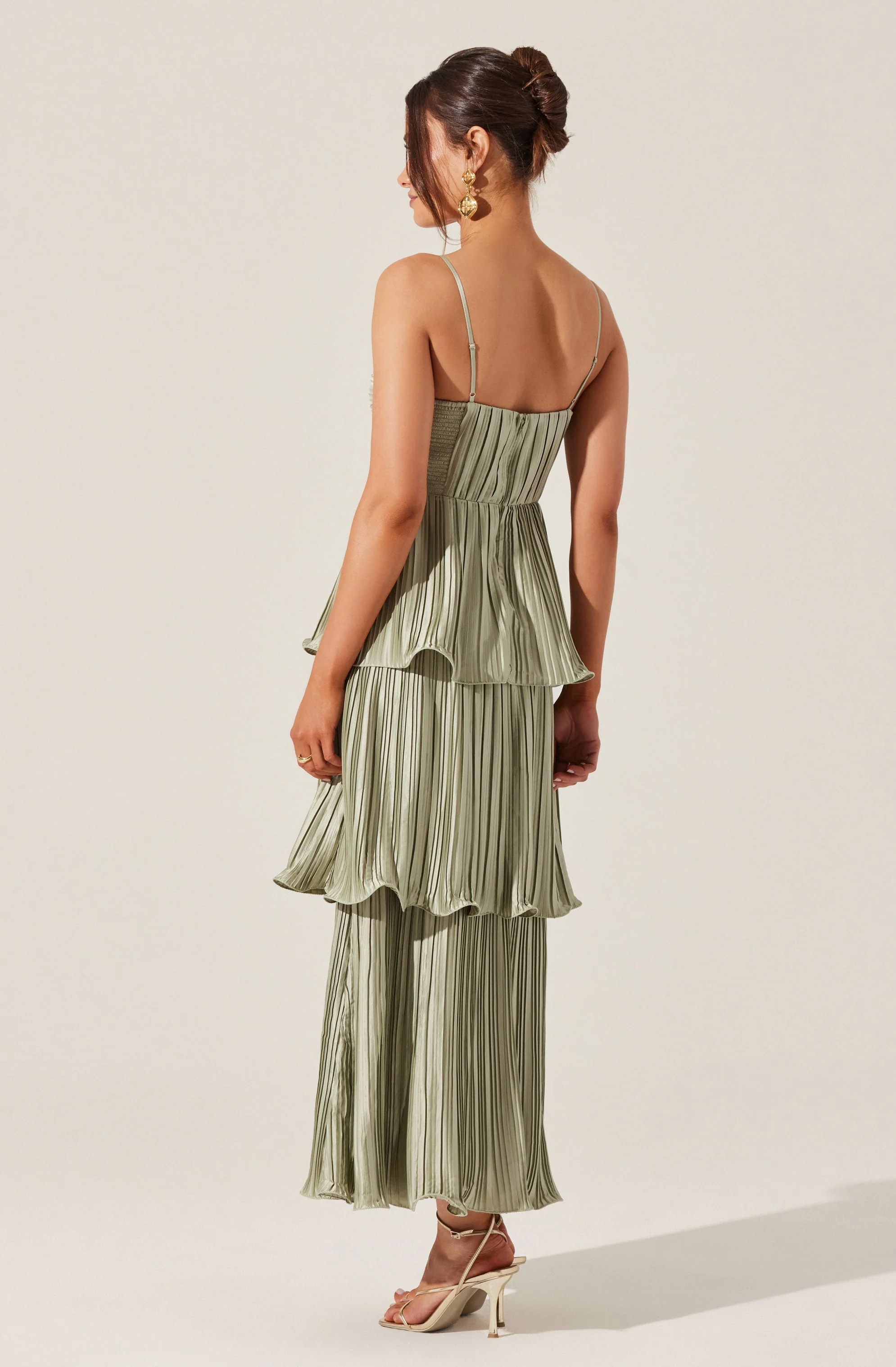 Lupin Pleated Tiered Maxi Dress - Image 27