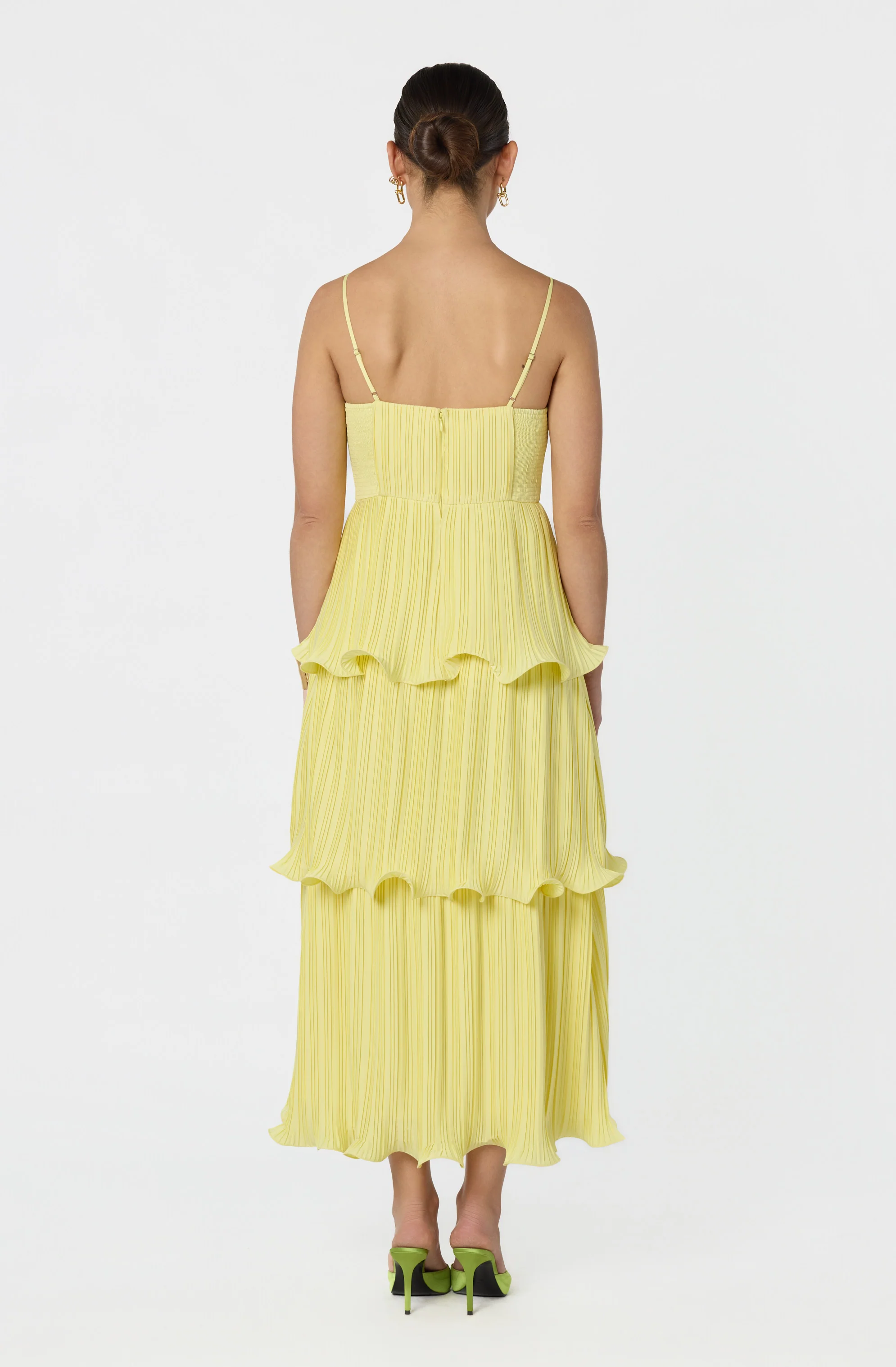 Lupin Pleated Tiered Maxi Dress - Image 3
