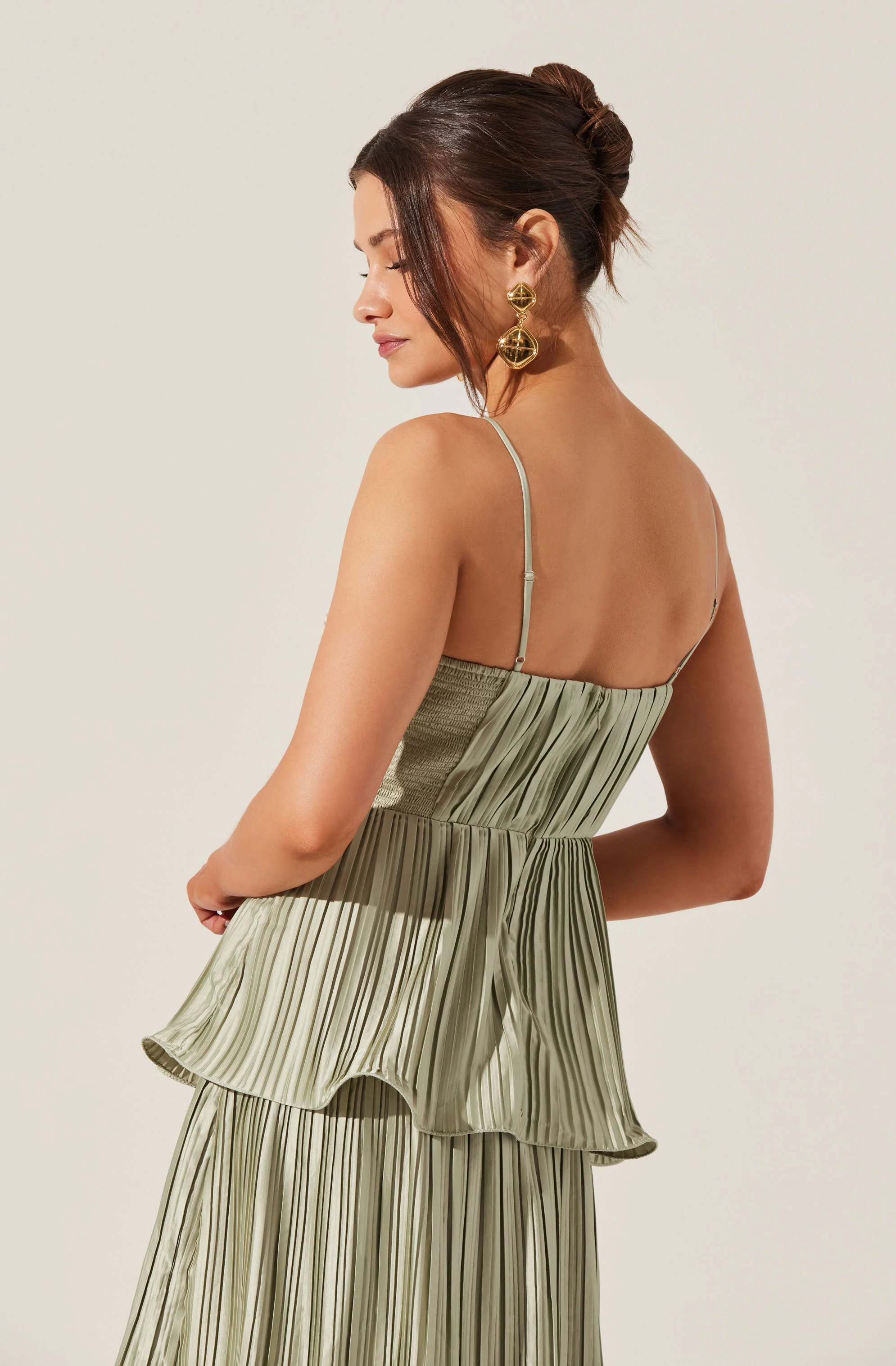 Lupin Pleated Tiered Maxi Dress - Image 30