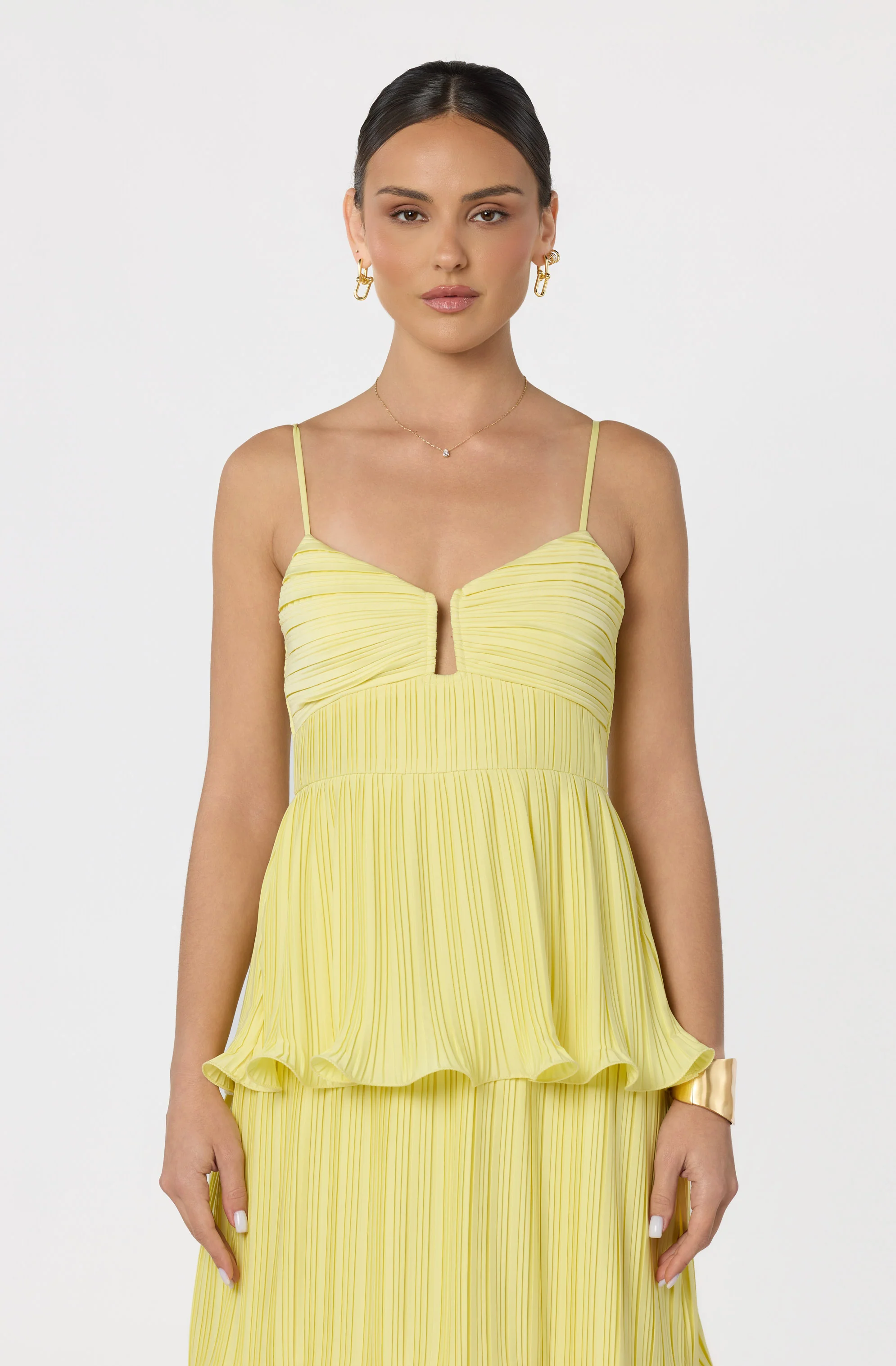 Lupin Pleated Tiered Maxi Dress - Image 4