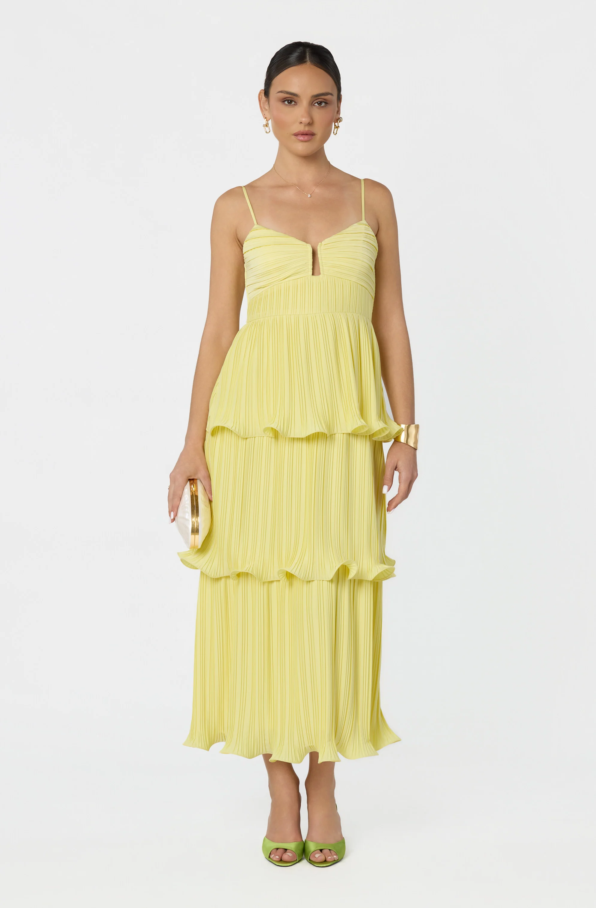 Lupin Pleated Tiered Maxi Dress - Image 6