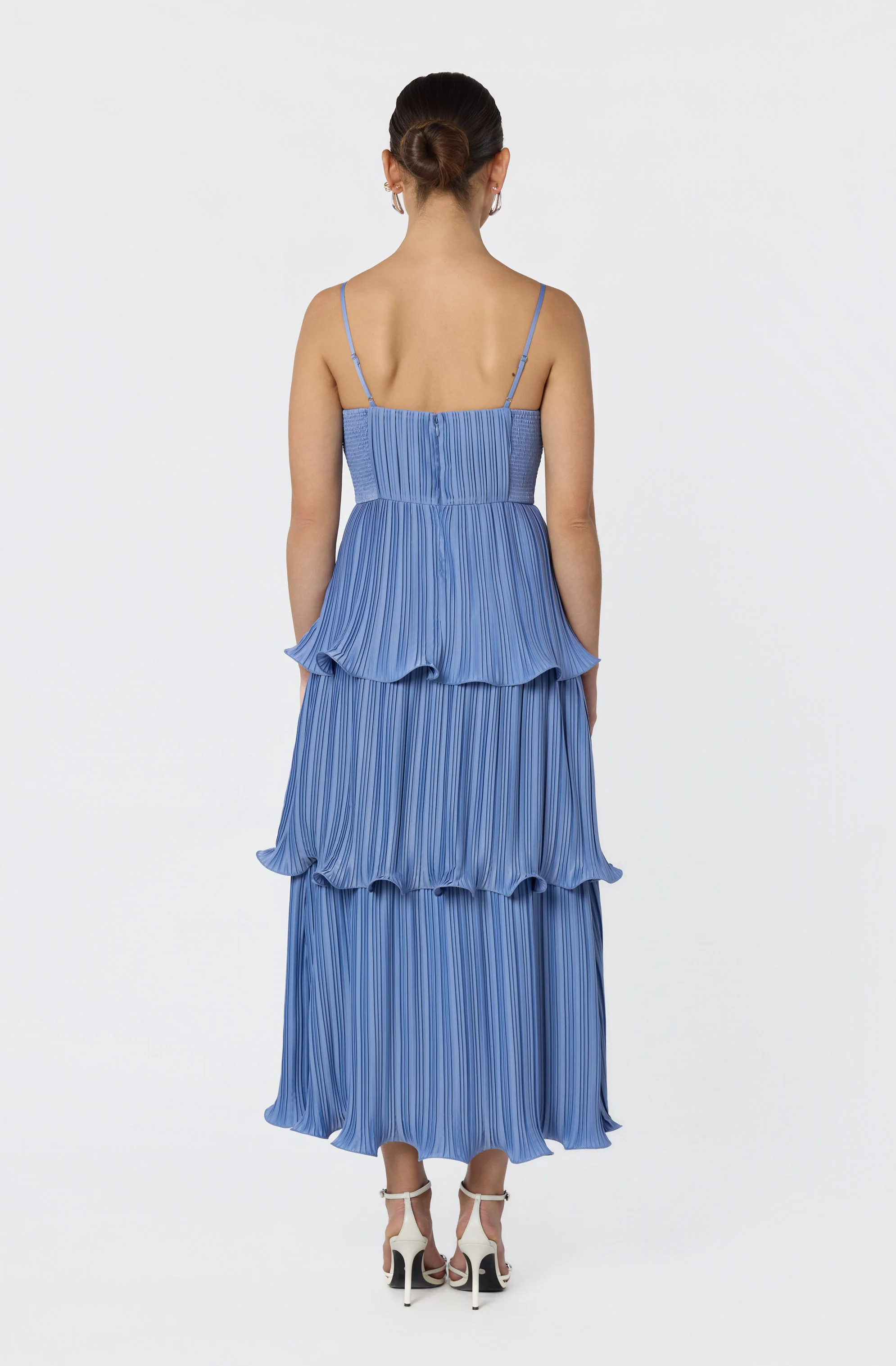 Lupin Pleated Tiered Maxi Dress - Image 9