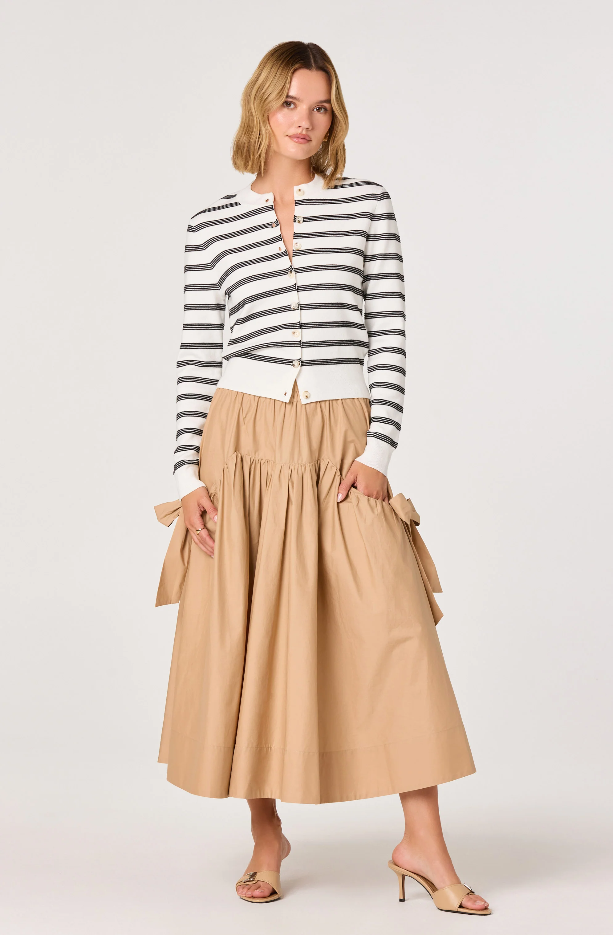 Lylah Bow Midi Skirt - Image 6