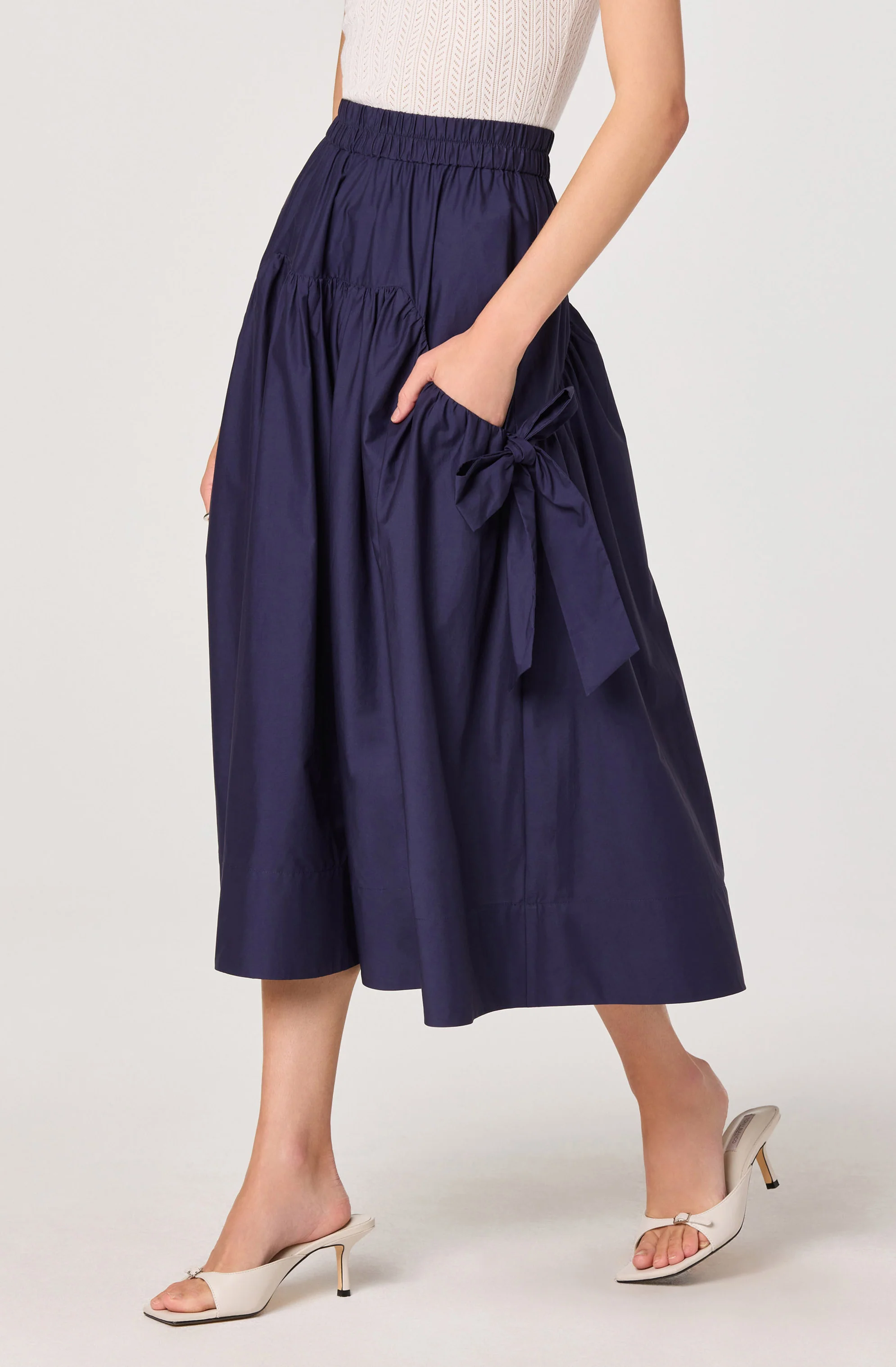 Lylah Bow Midi Skirt - Image 7
