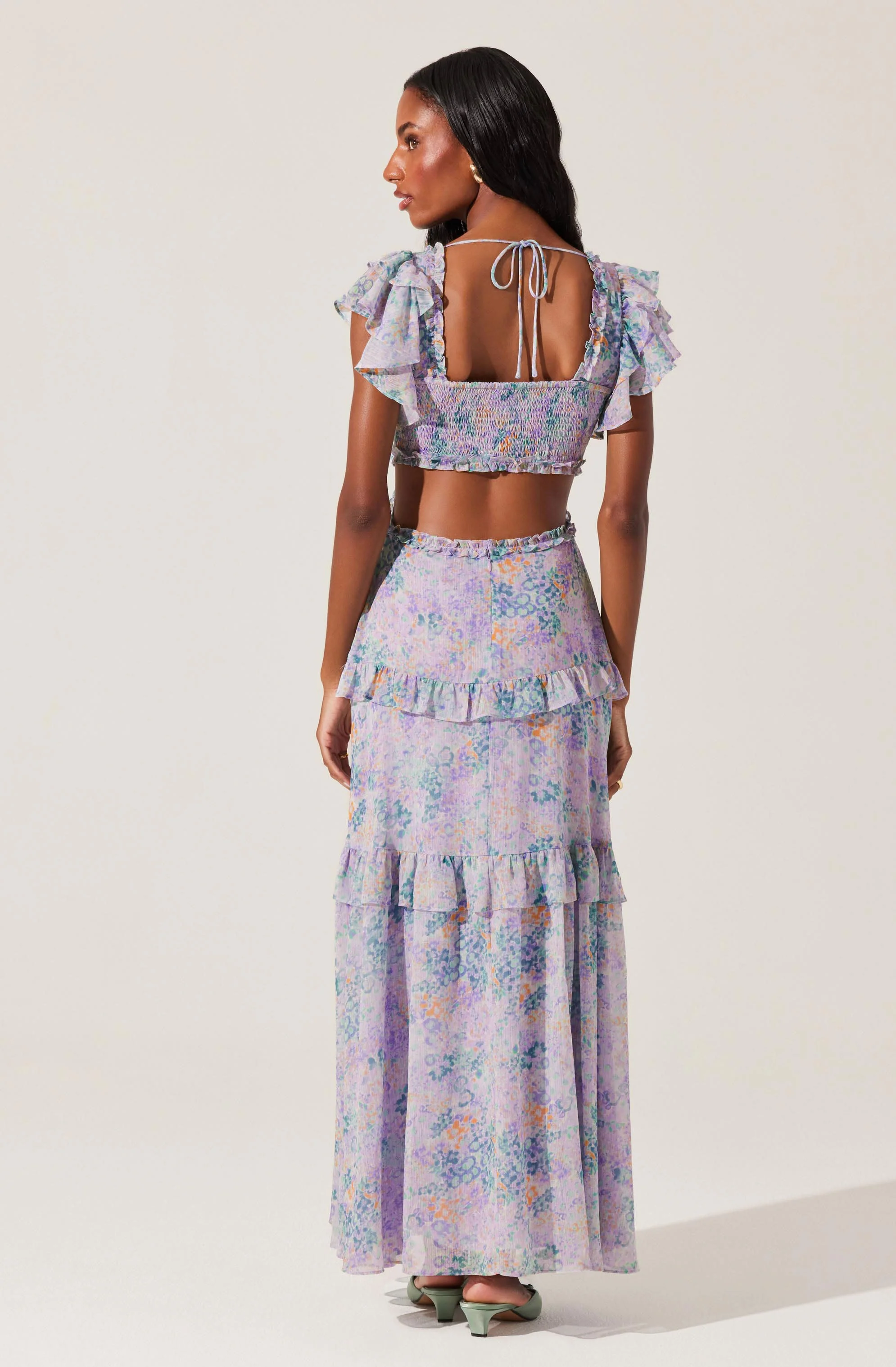Mable Floral Tiered Ruffle Maxi Dress - Image 6