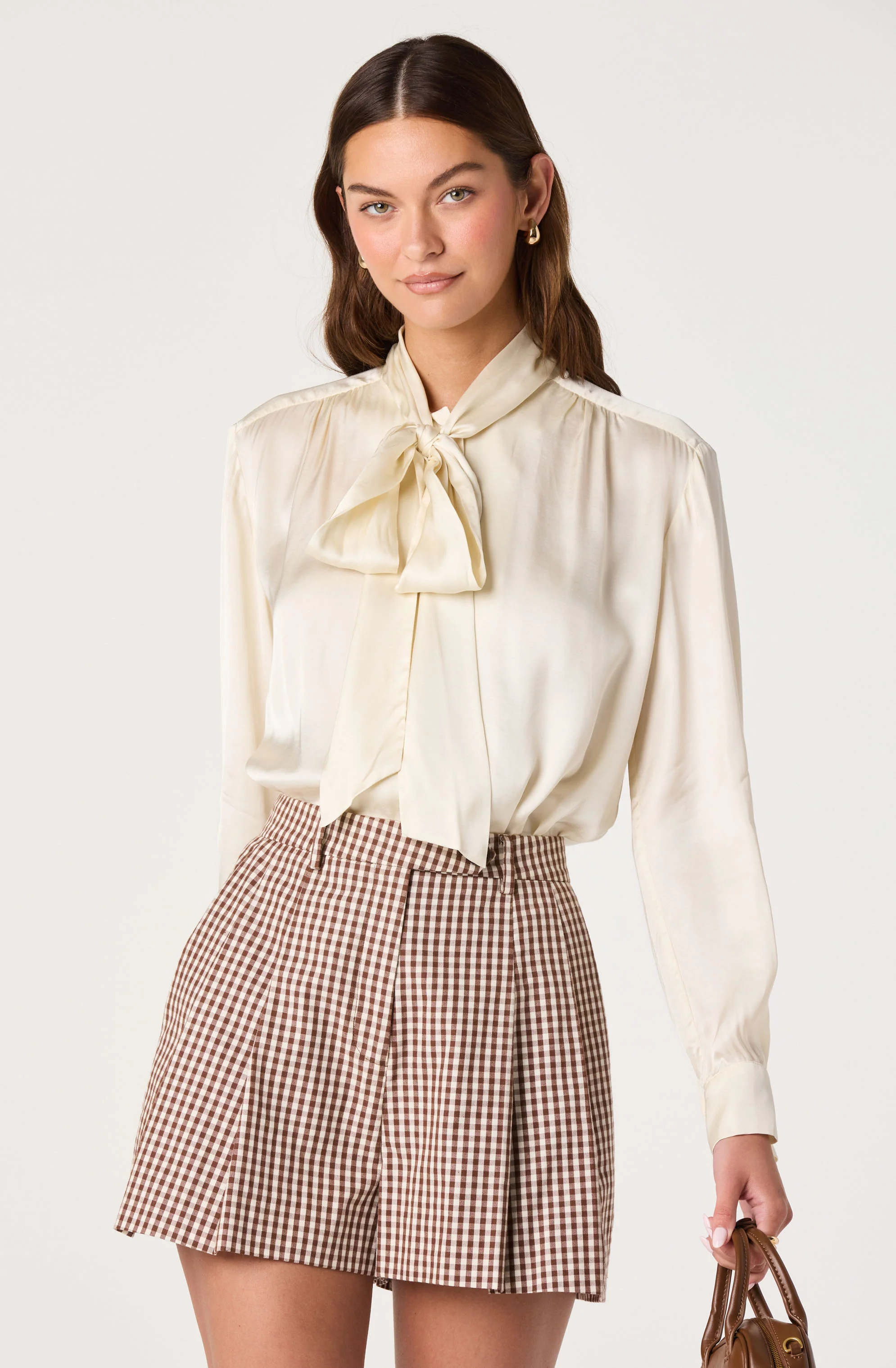 Marbry High Neck Tie Detail Top - Image 5
