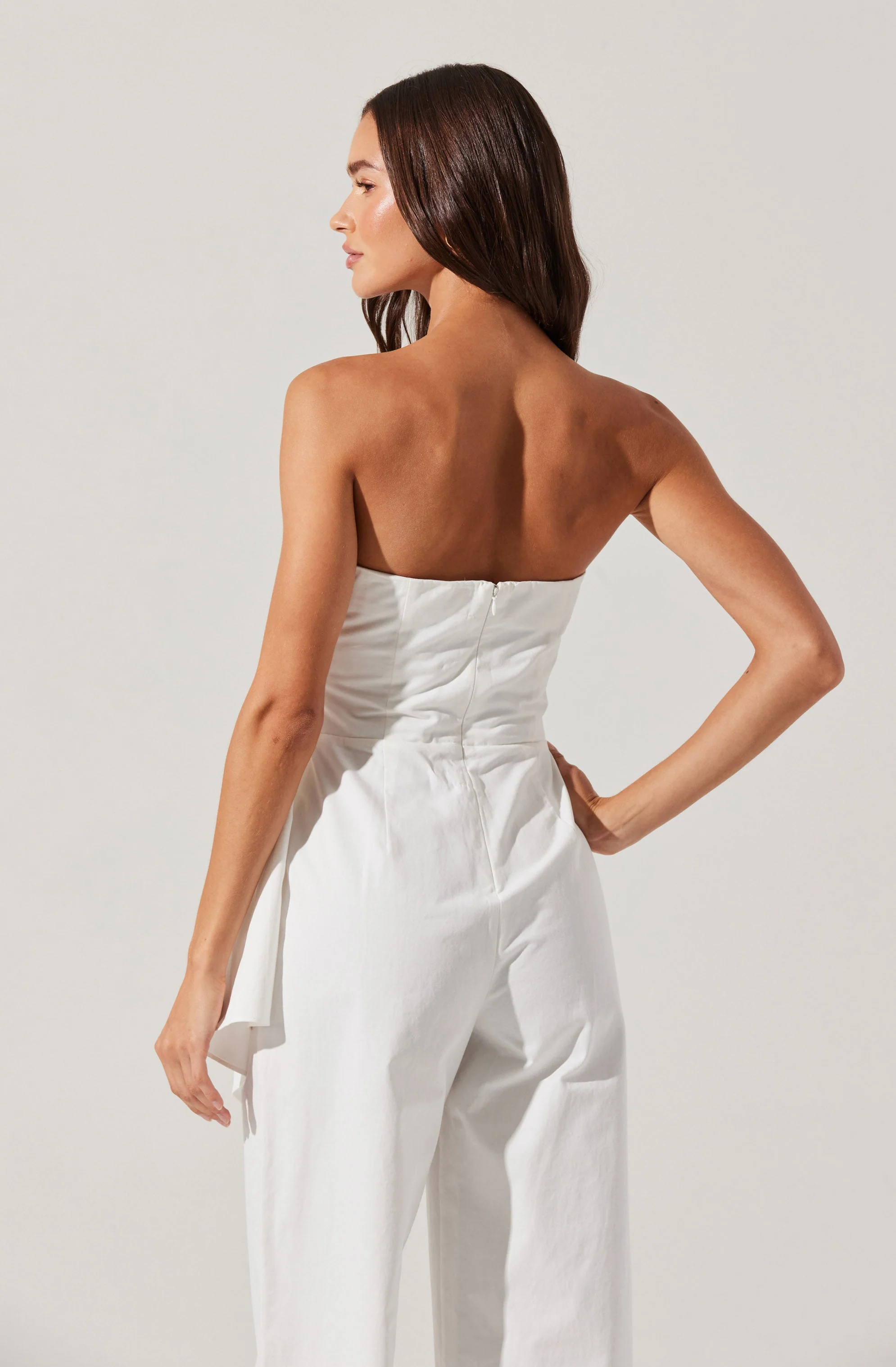 Maciel Strapless Pleated Jumpsuit - Image 4