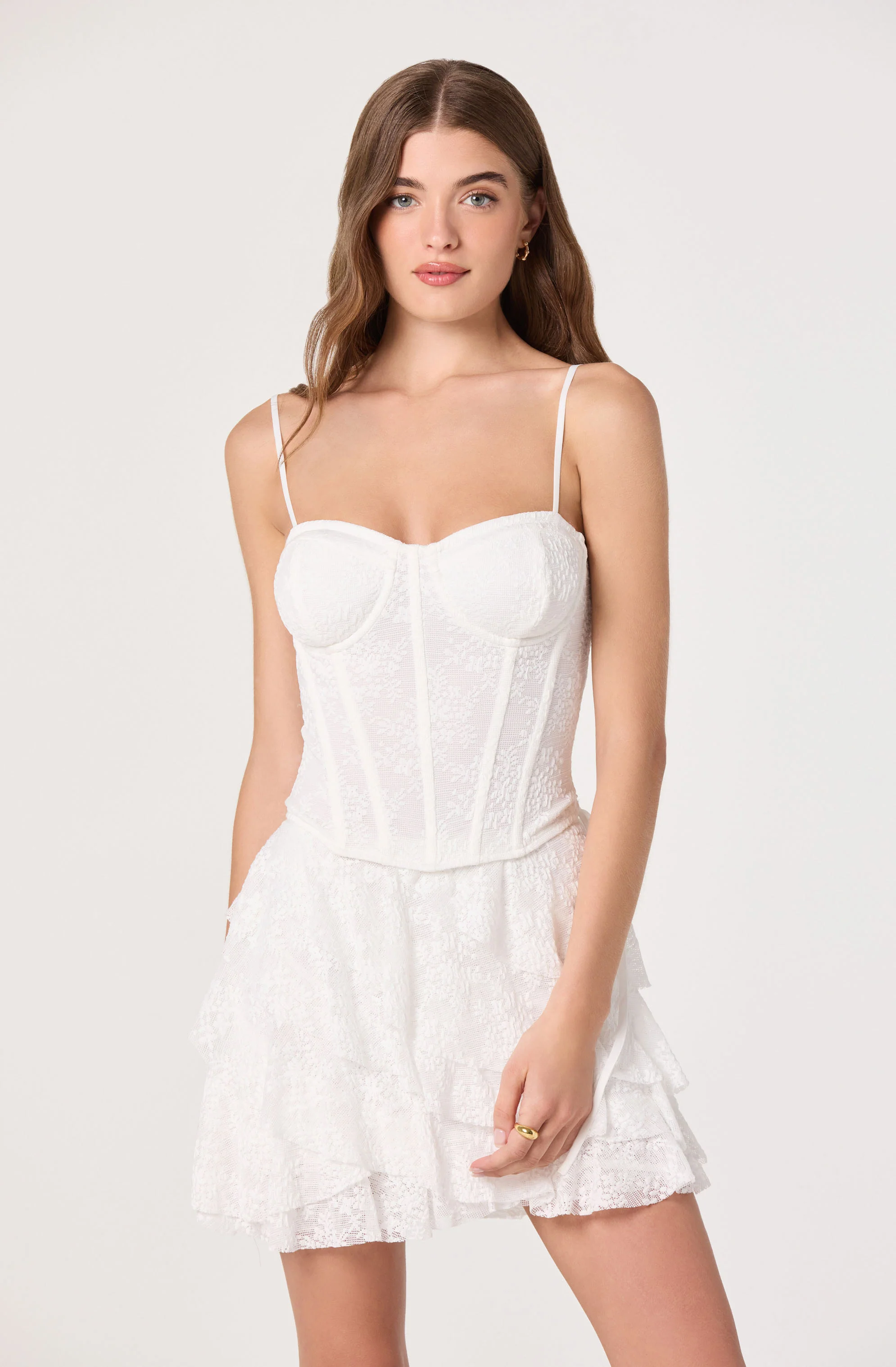 Madeleine Lace Bustier Crop Top - Image 6