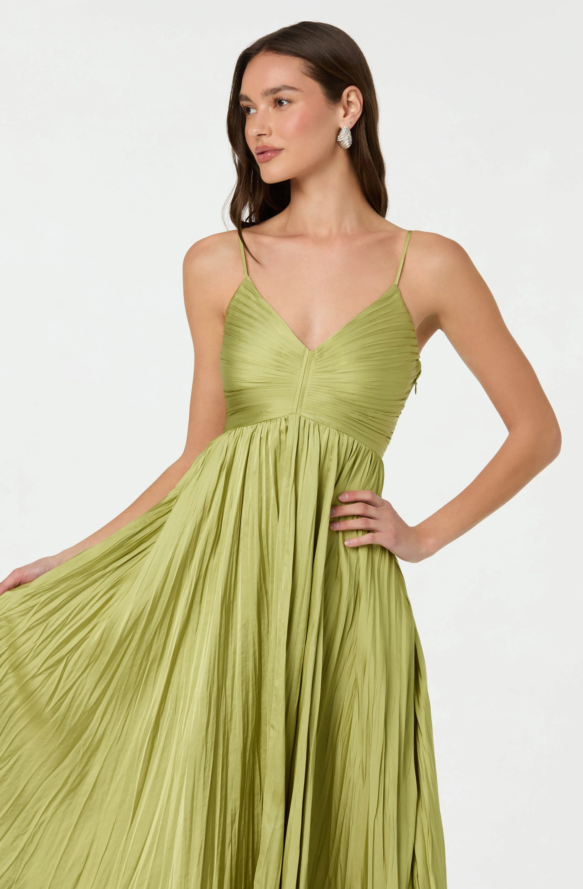 Maeve Pleated Midi Dress - Image 10