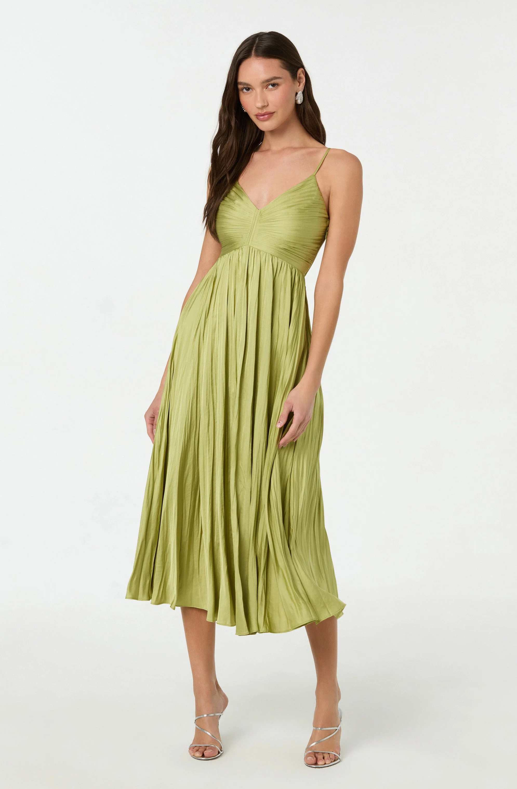 Maeve Pleated Midi Dress - Image 11