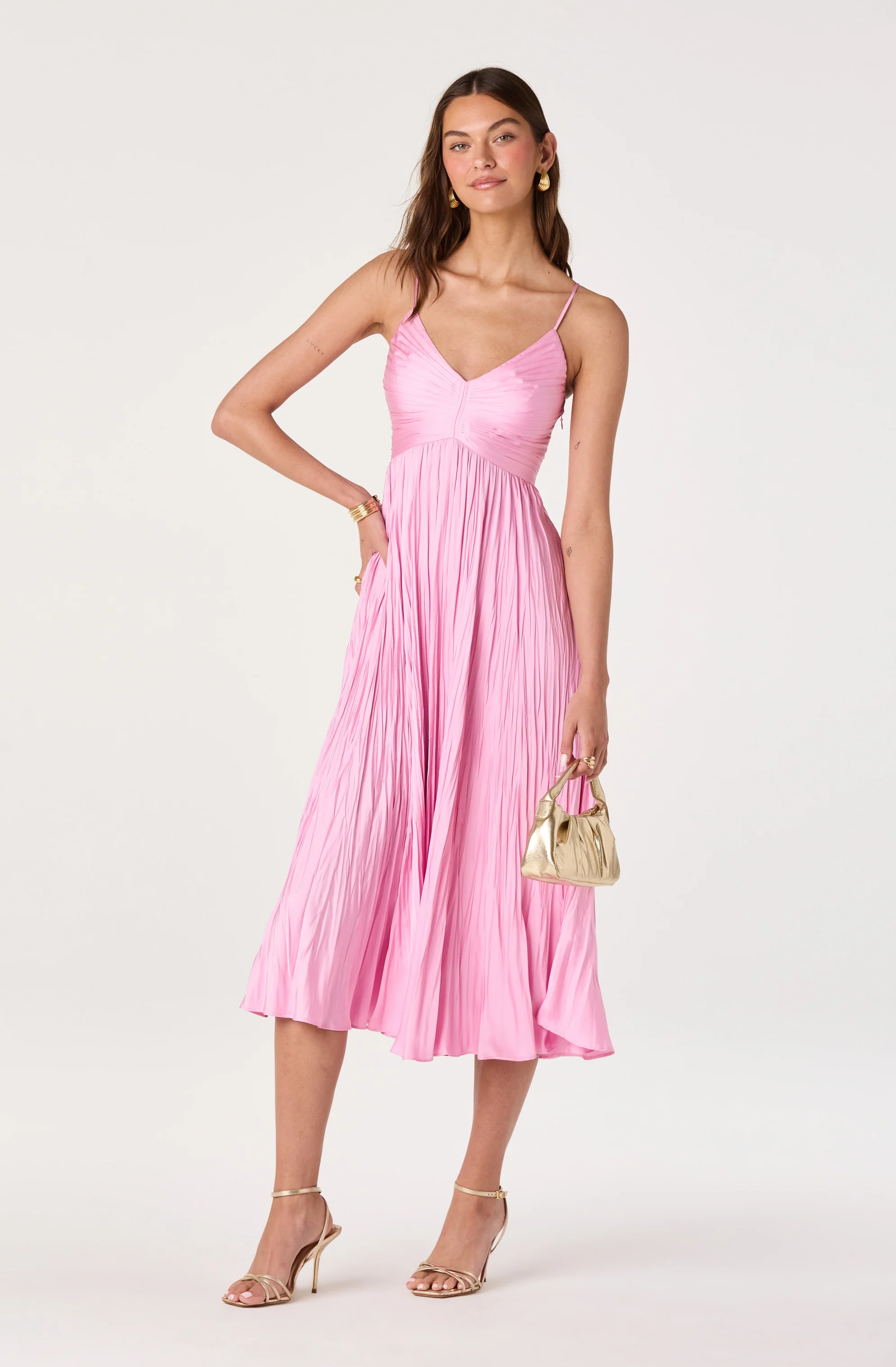 Maeve Pleated Midi Dress - Image 13