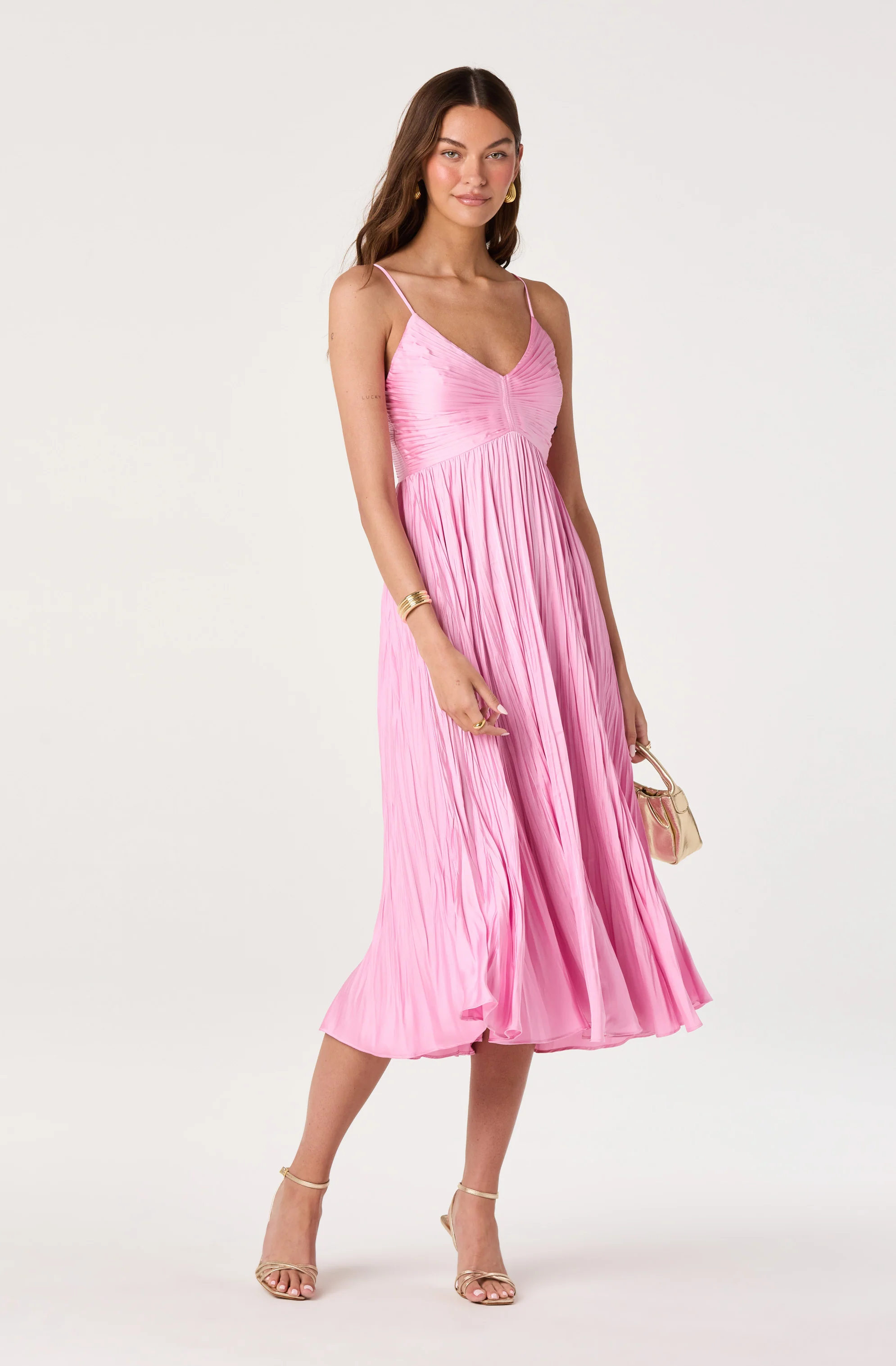 Maeve Pleated Midi Dress - Image 17