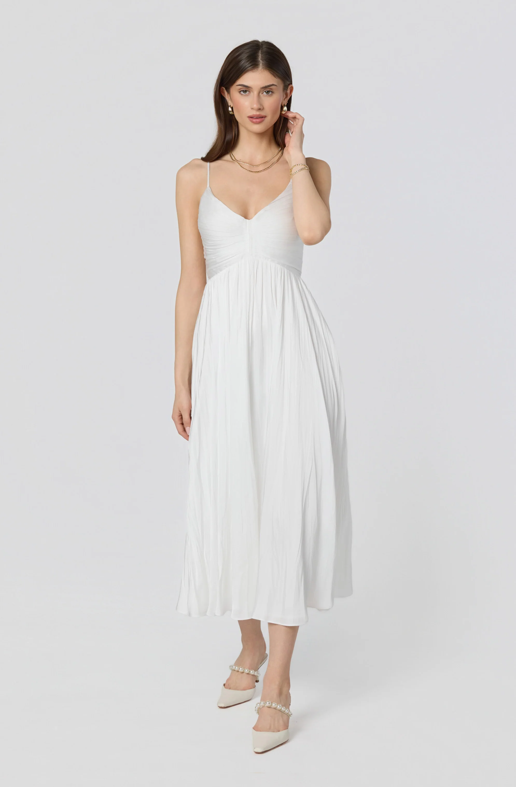 Maeve Pleated Midi Dress - Image 20