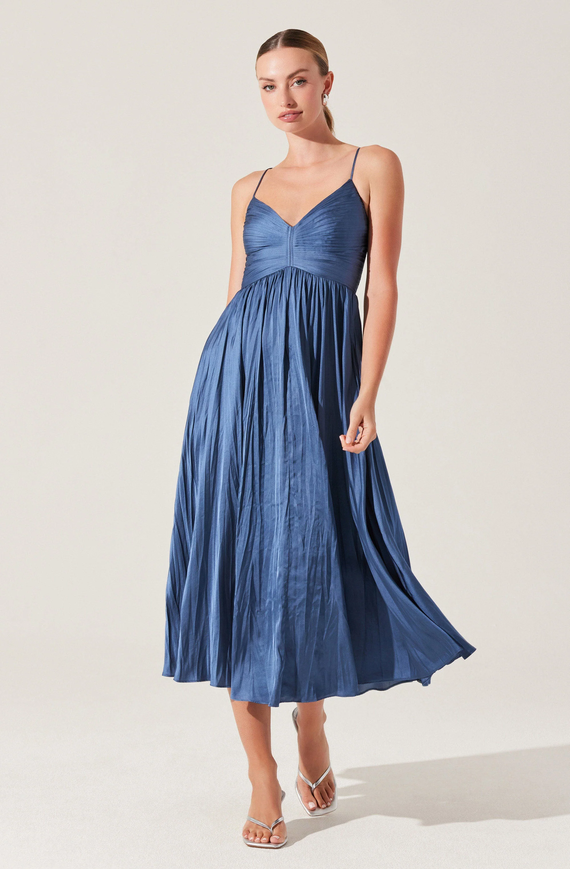 Maeve Pleated Midi Dress - Image 25
