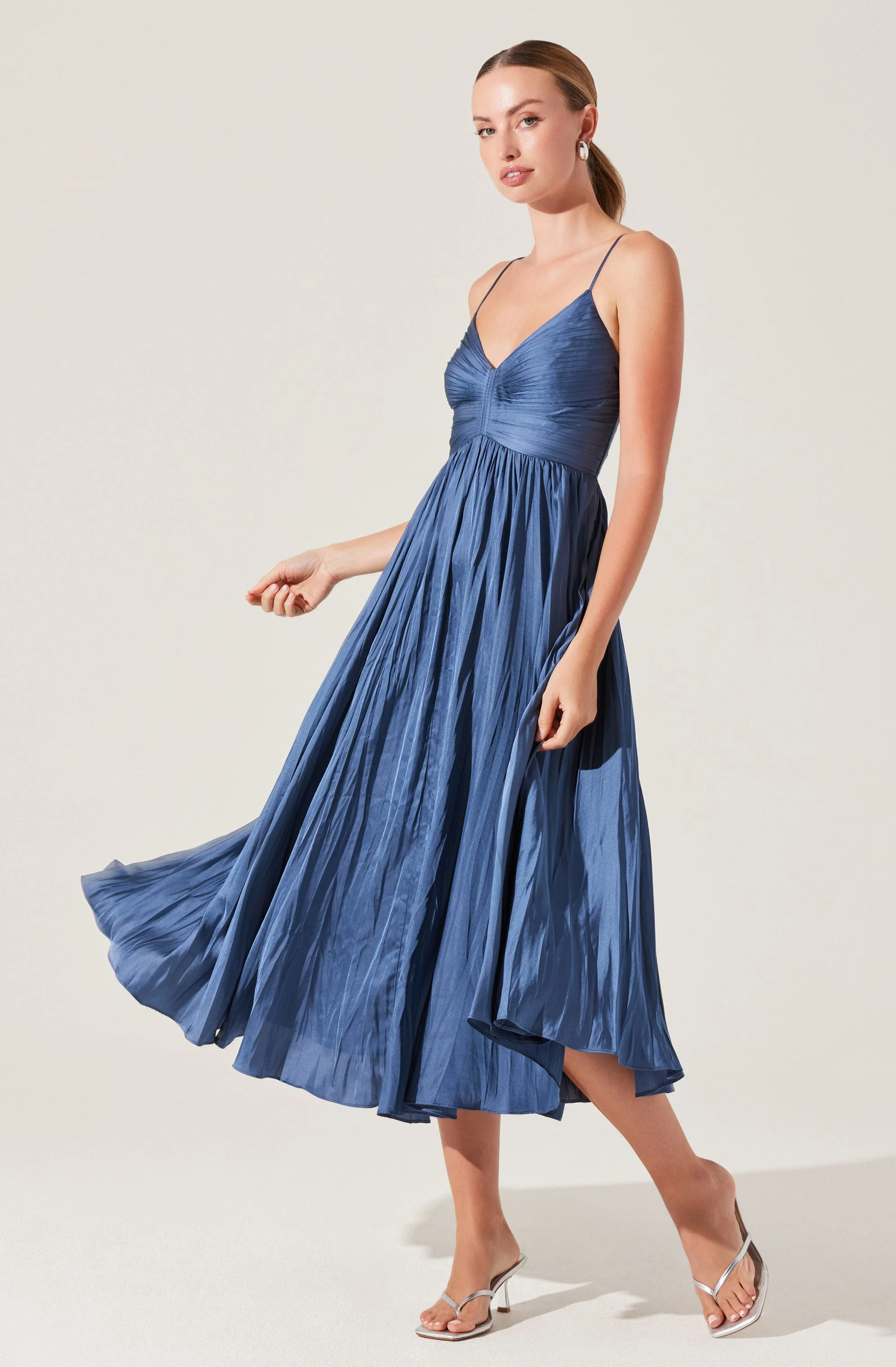 Maeve Pleated Midi Dress - Image 28