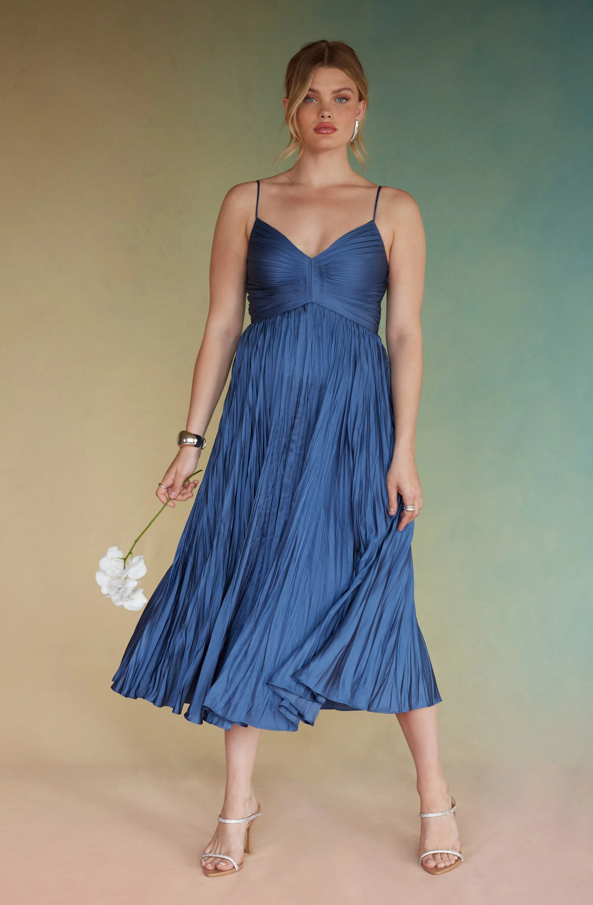 Maeve Pleated Midi Dress - Image 30