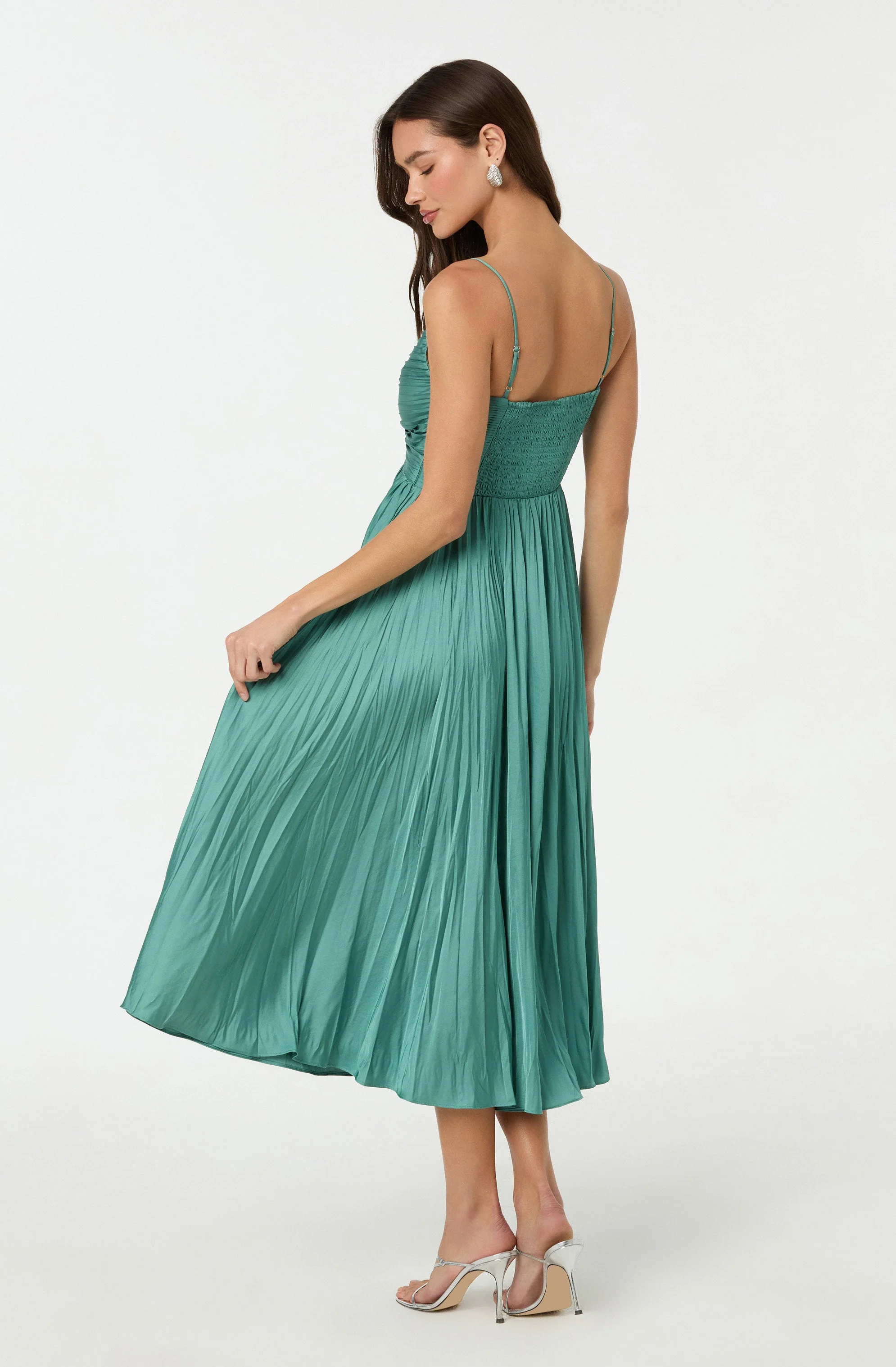 Maeve Pleated Midi Dress - Image 32