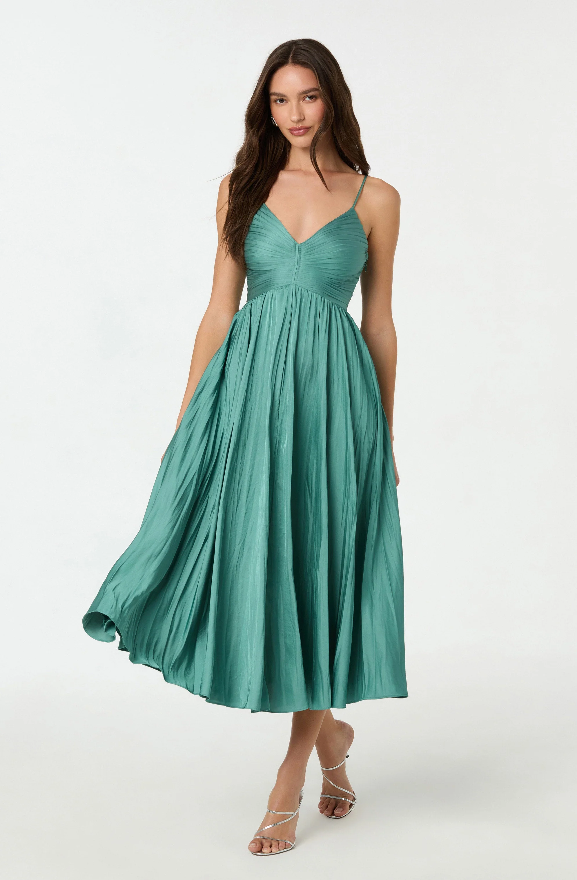 Maeve Pleated Midi Dress - Image 33