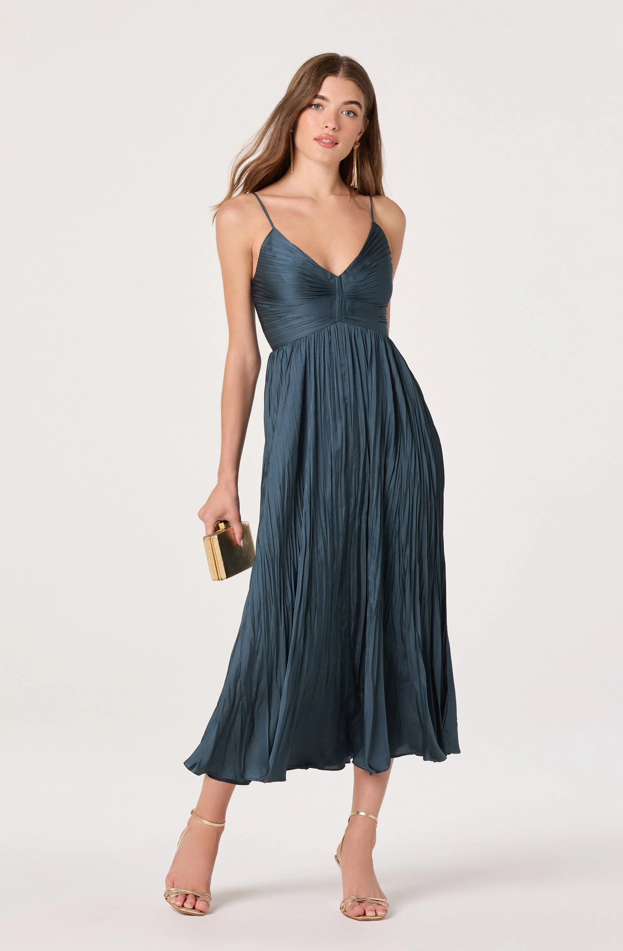 Maeve Pleated Midi Dress - Image 49