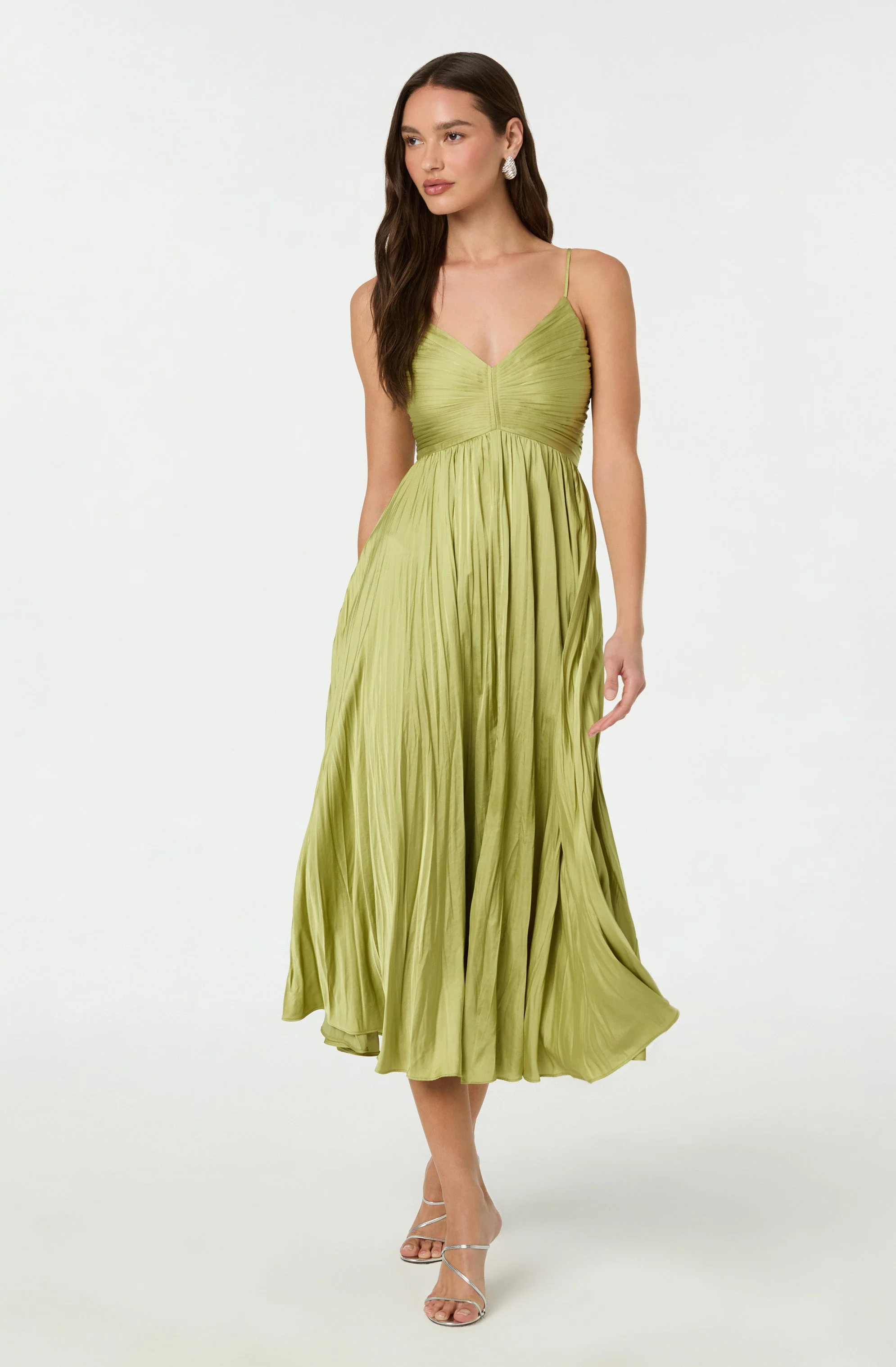 Maeve Pleated Midi Dress - Image 7