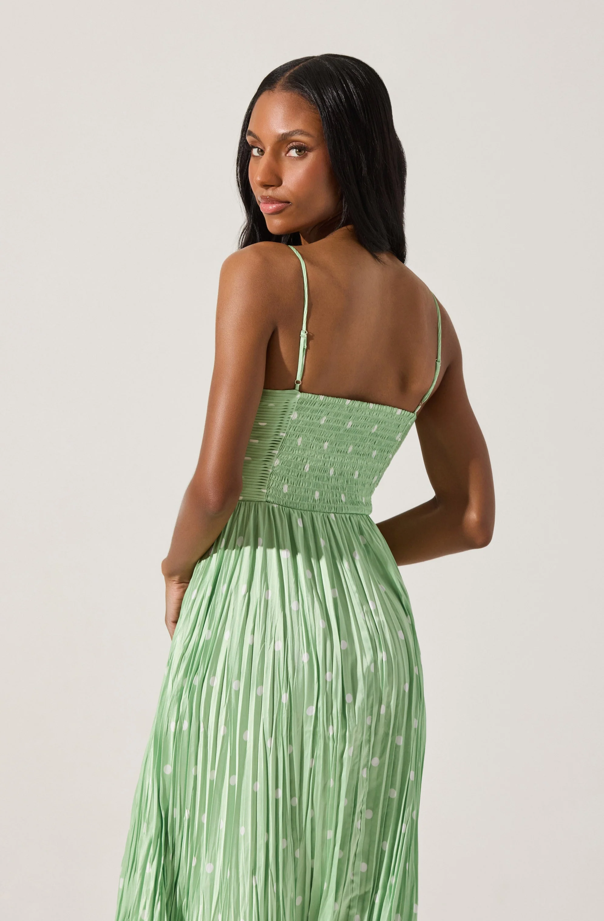 Maeve Printed Pleated Midi Dress - Image 5