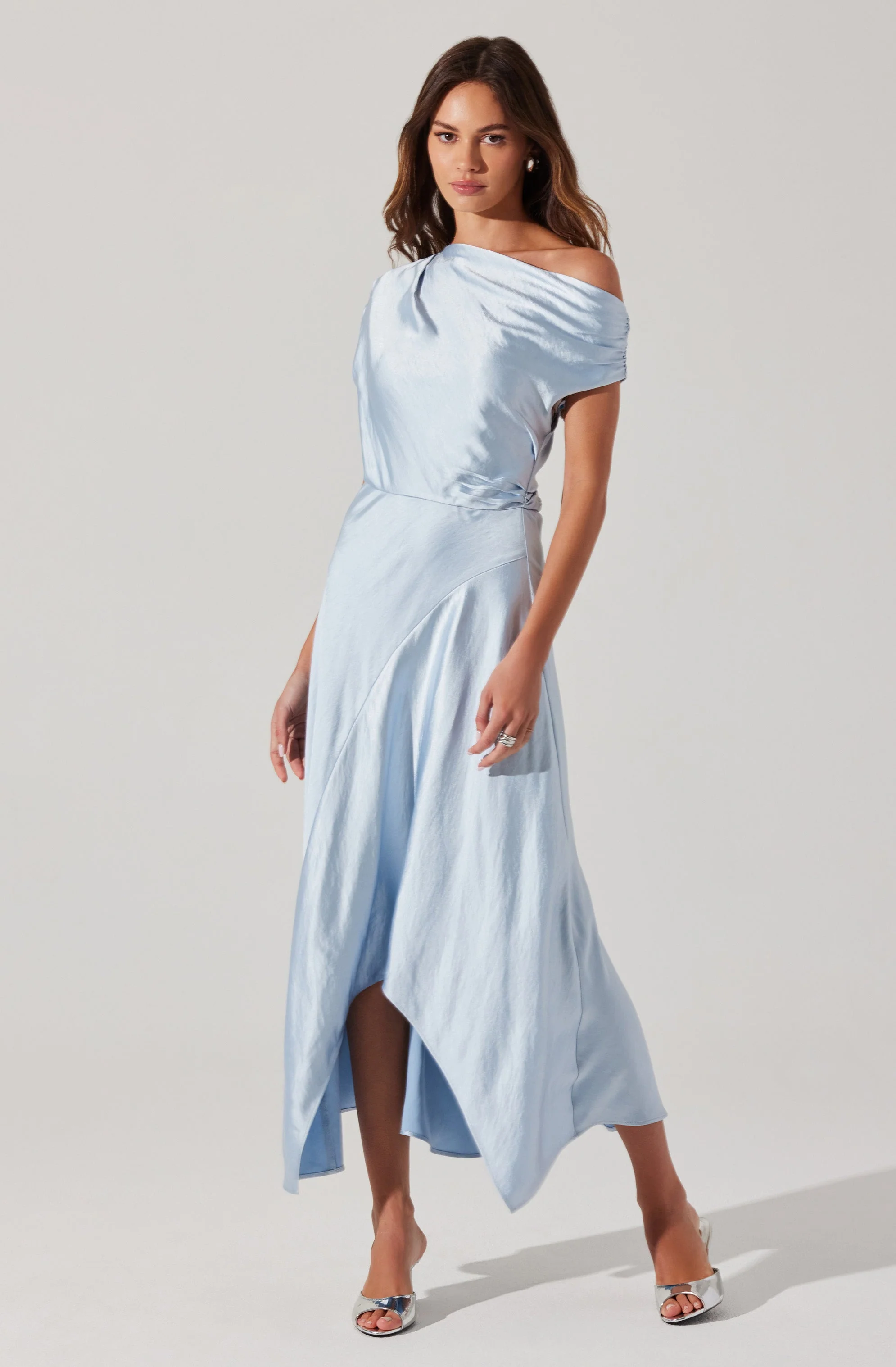 Mairyn Satin Midi Dress - Image 3