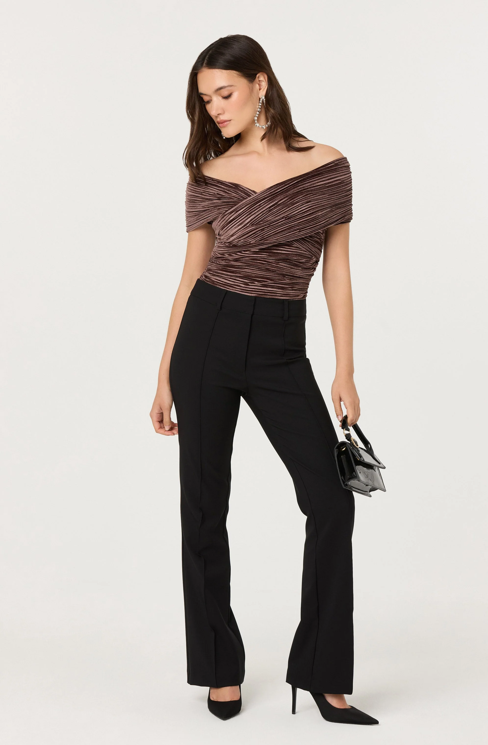 Mallina Velvet Off Shoulder Top - Image 6