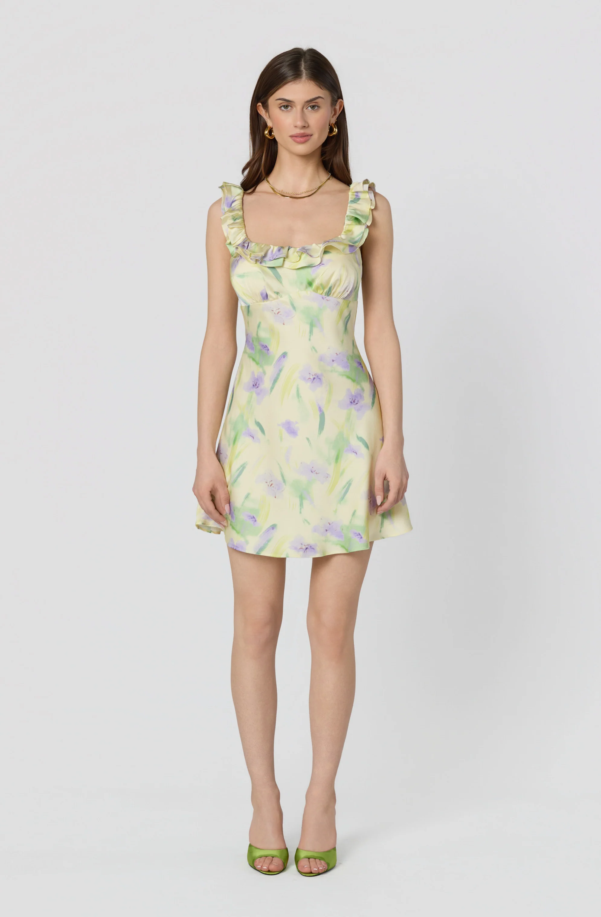 Mara Floral Ruffle Mini Dress - Image 2