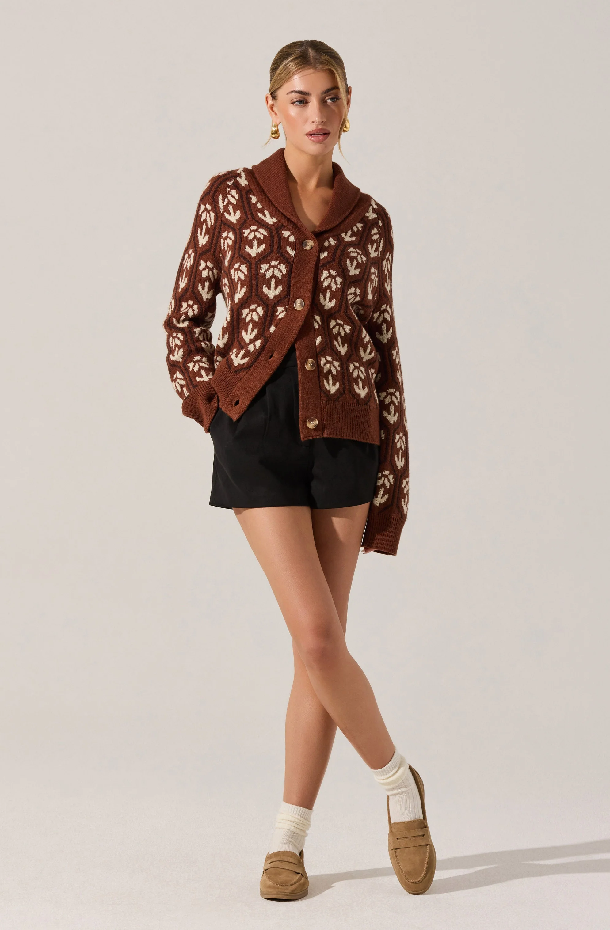 Marcenia Shawl Collar Cardigan - Image 4
